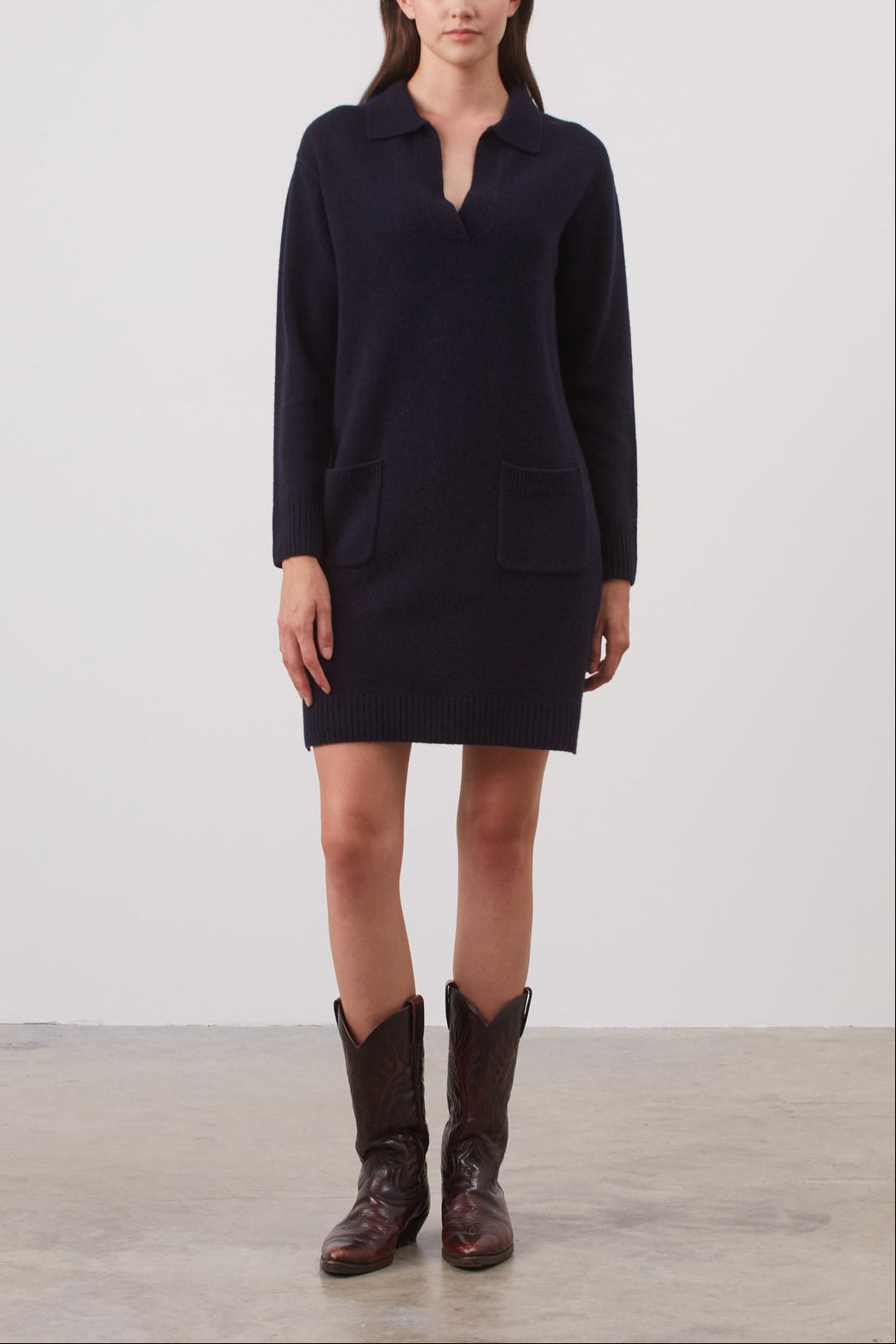 Robe en maille de laine cachemire - JASPER Faume - seconde main