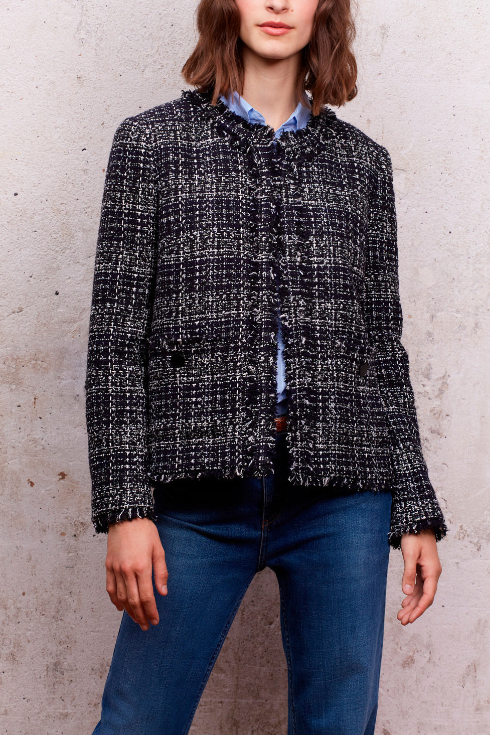 Veste en tweed bi-colore - NOLWENNE Faume - seconde main