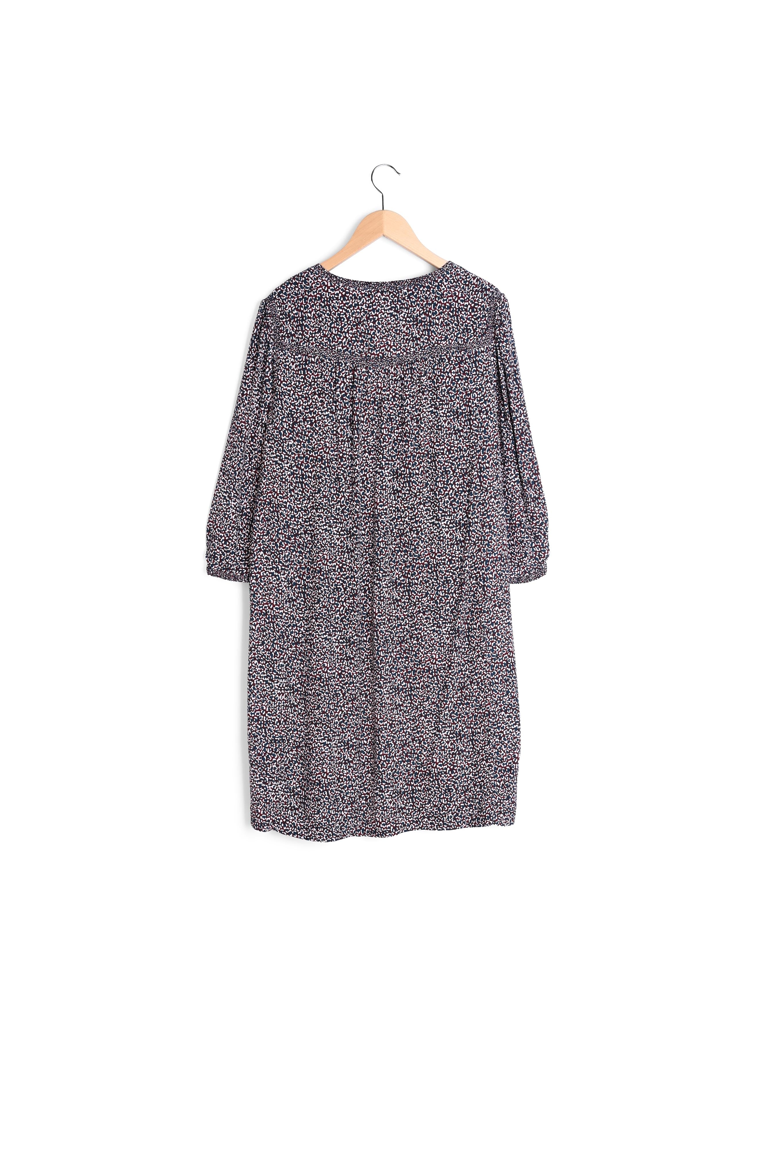 Robe à motif léopard fantaisie - JANET Faume - seconde main