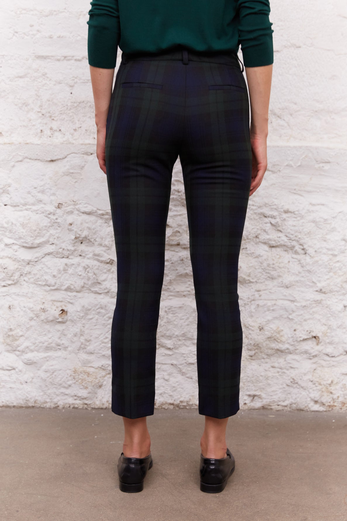 Pantalon droit en tartan - ELIZ Faume - seconde main