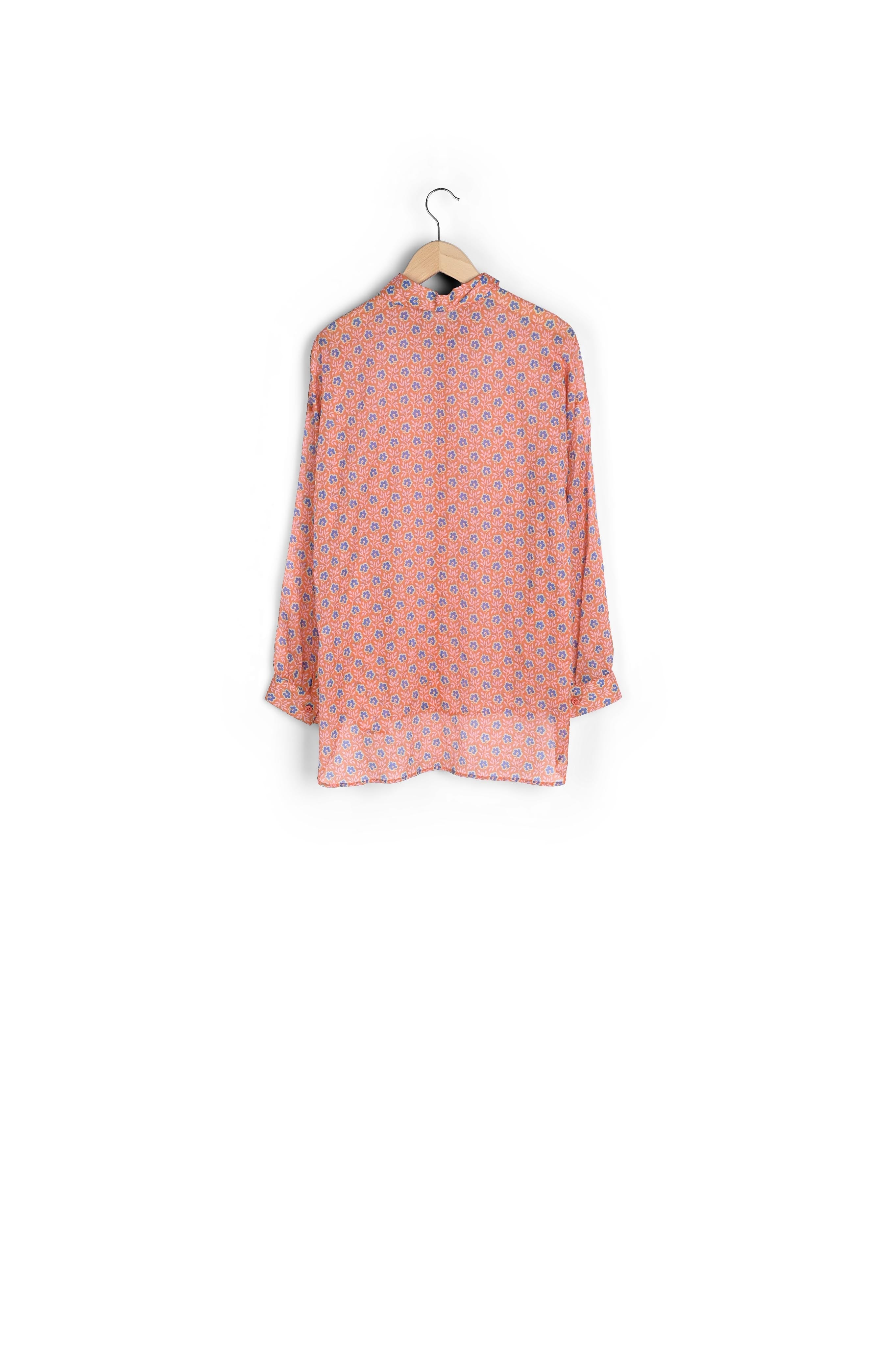 NAPOLI - Chemise en voile de coton imprimé Faume - seconde main