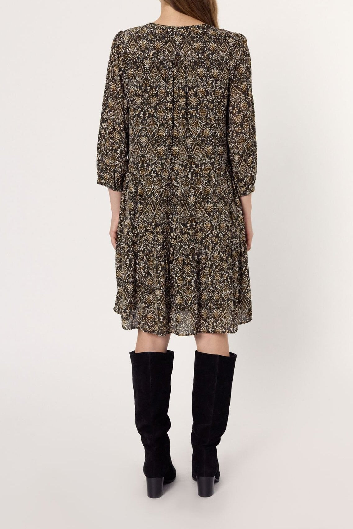 Robe courte à imprimé ethnique - LYNE Faume - seconde main