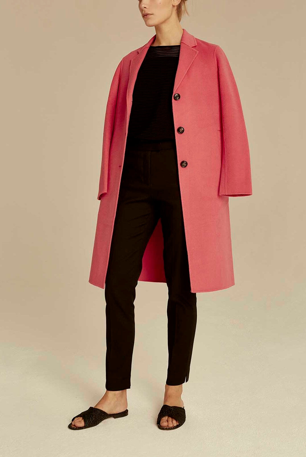 Pantalon tailleur élastiqué à la taille Faume - seconde main