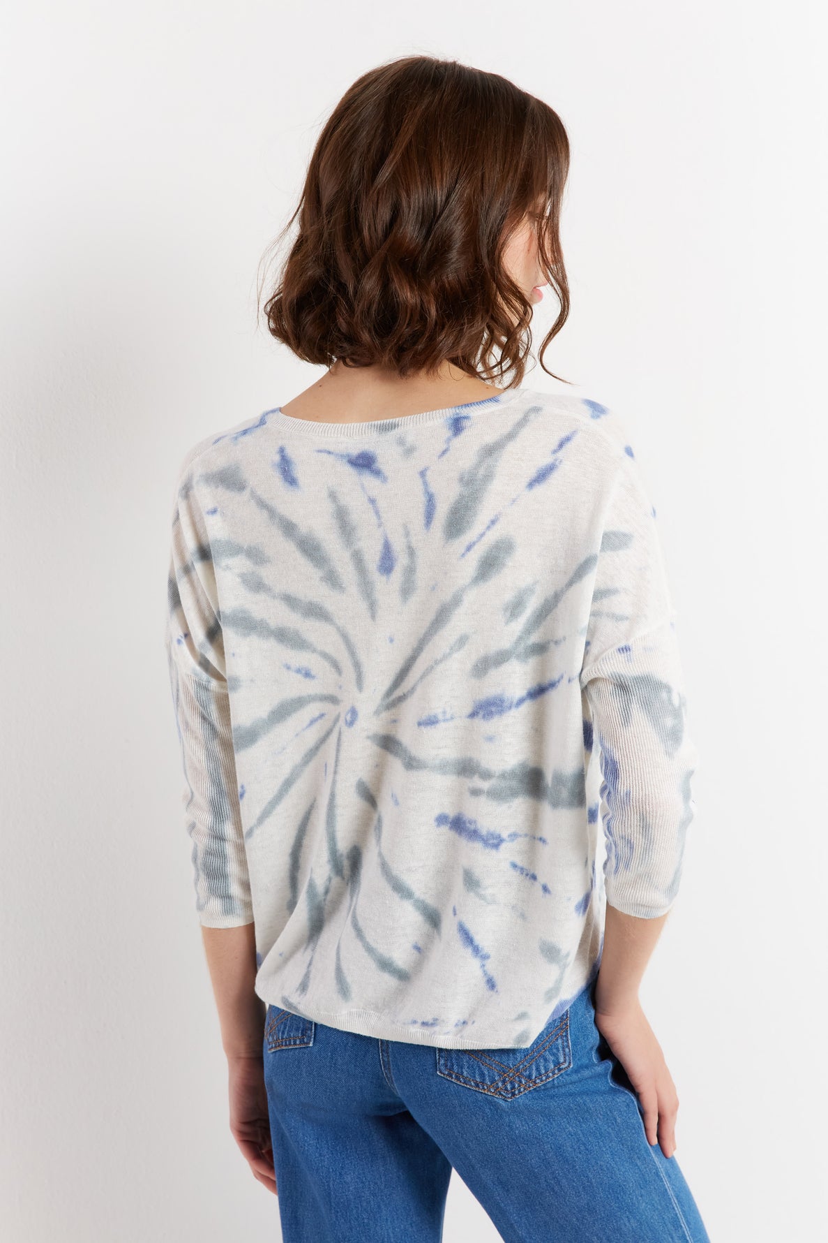 Pull V en lin - LAELLE Faume - seconde main