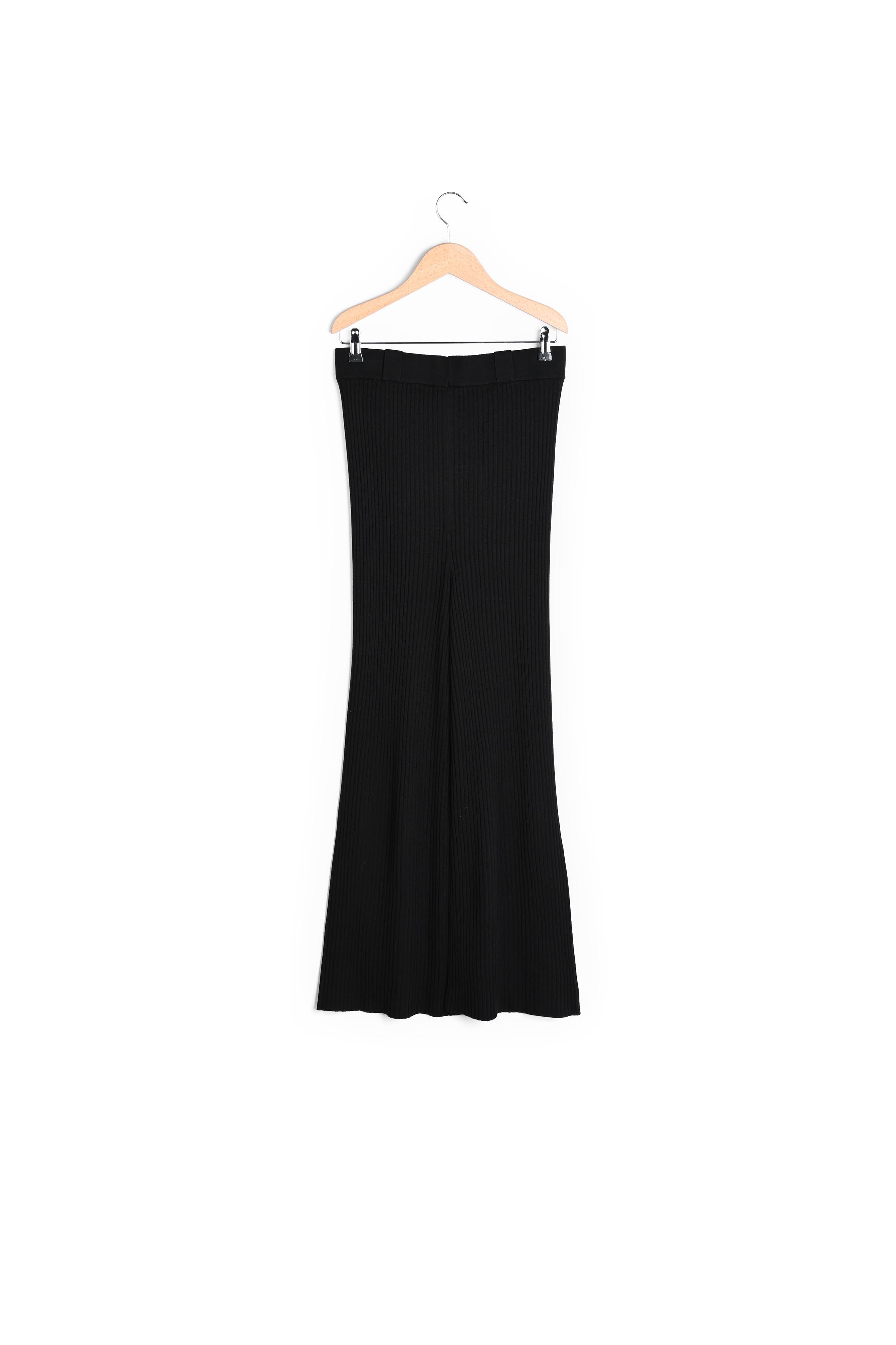 Pantalon large en maille côtelée - EMALIA Faume - seconde main