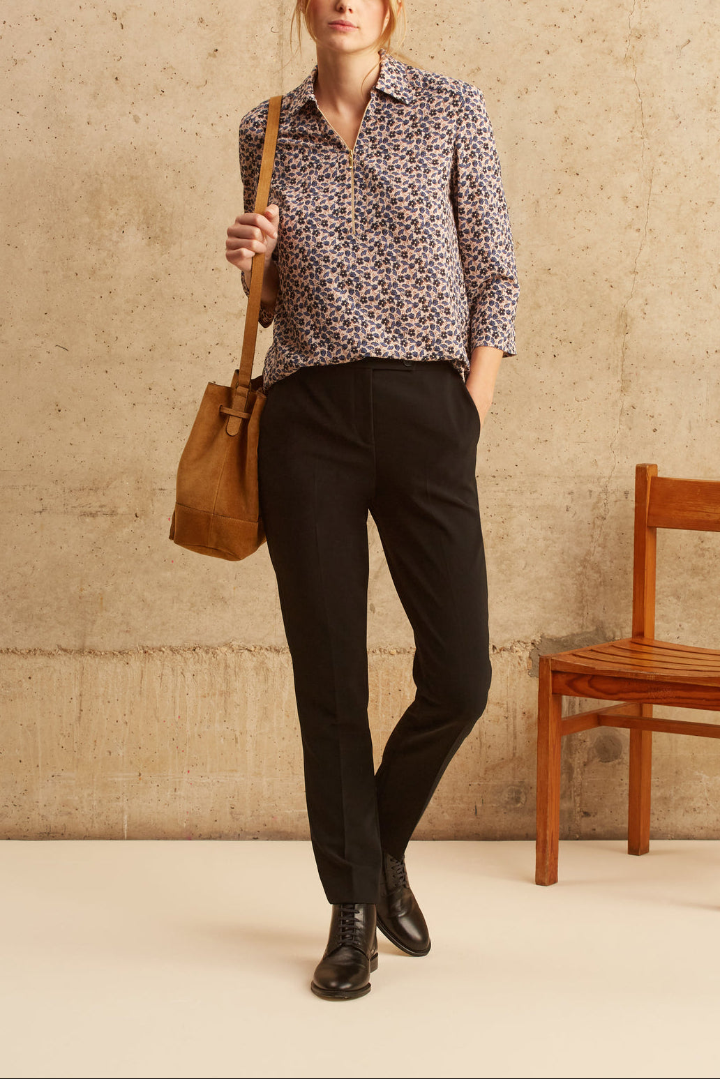 Pantalon tailleur décontracté - ELLA Faume - seconde main