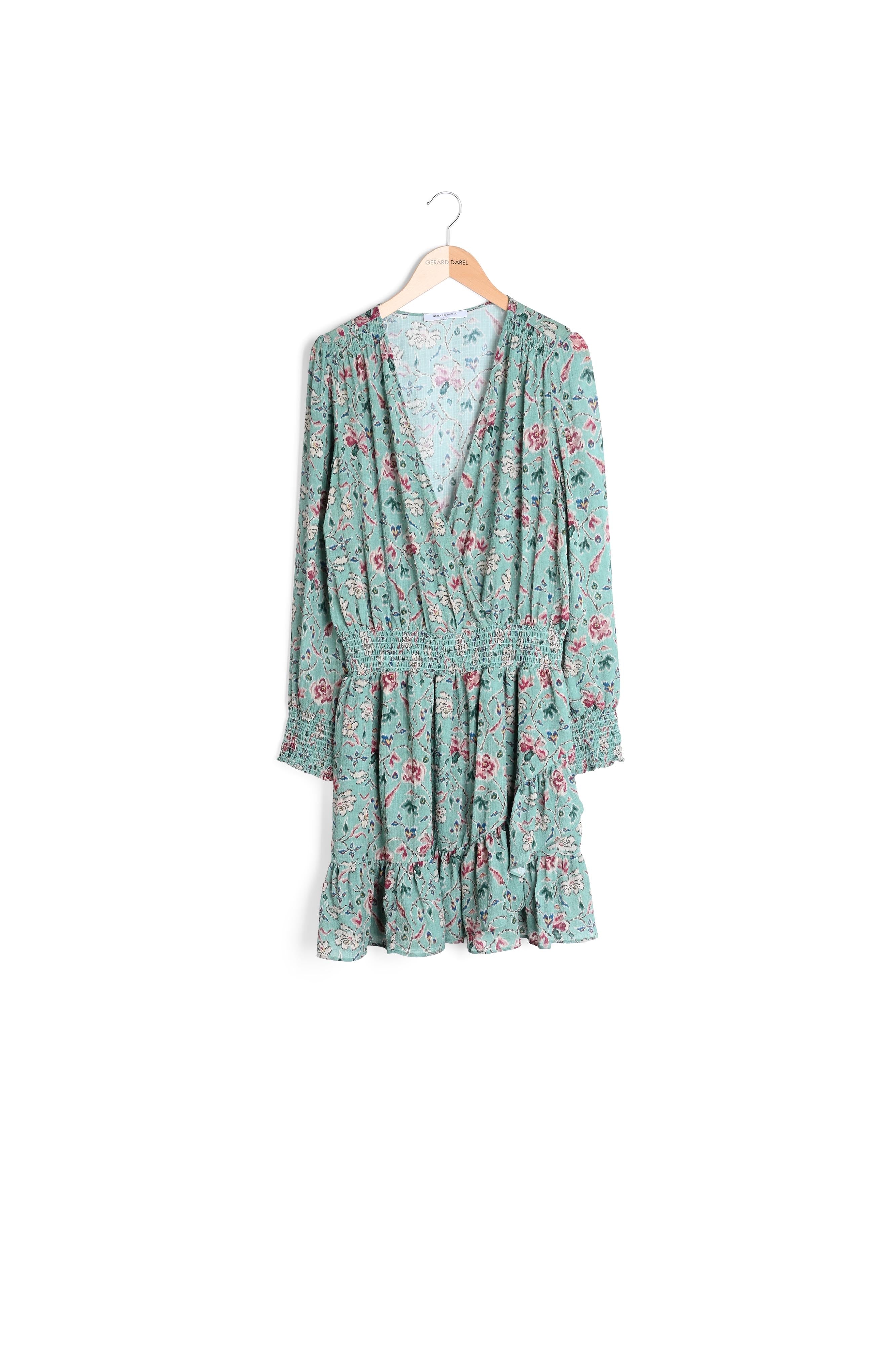 Robe fleurie à smocks - JACK Faume - seconde main