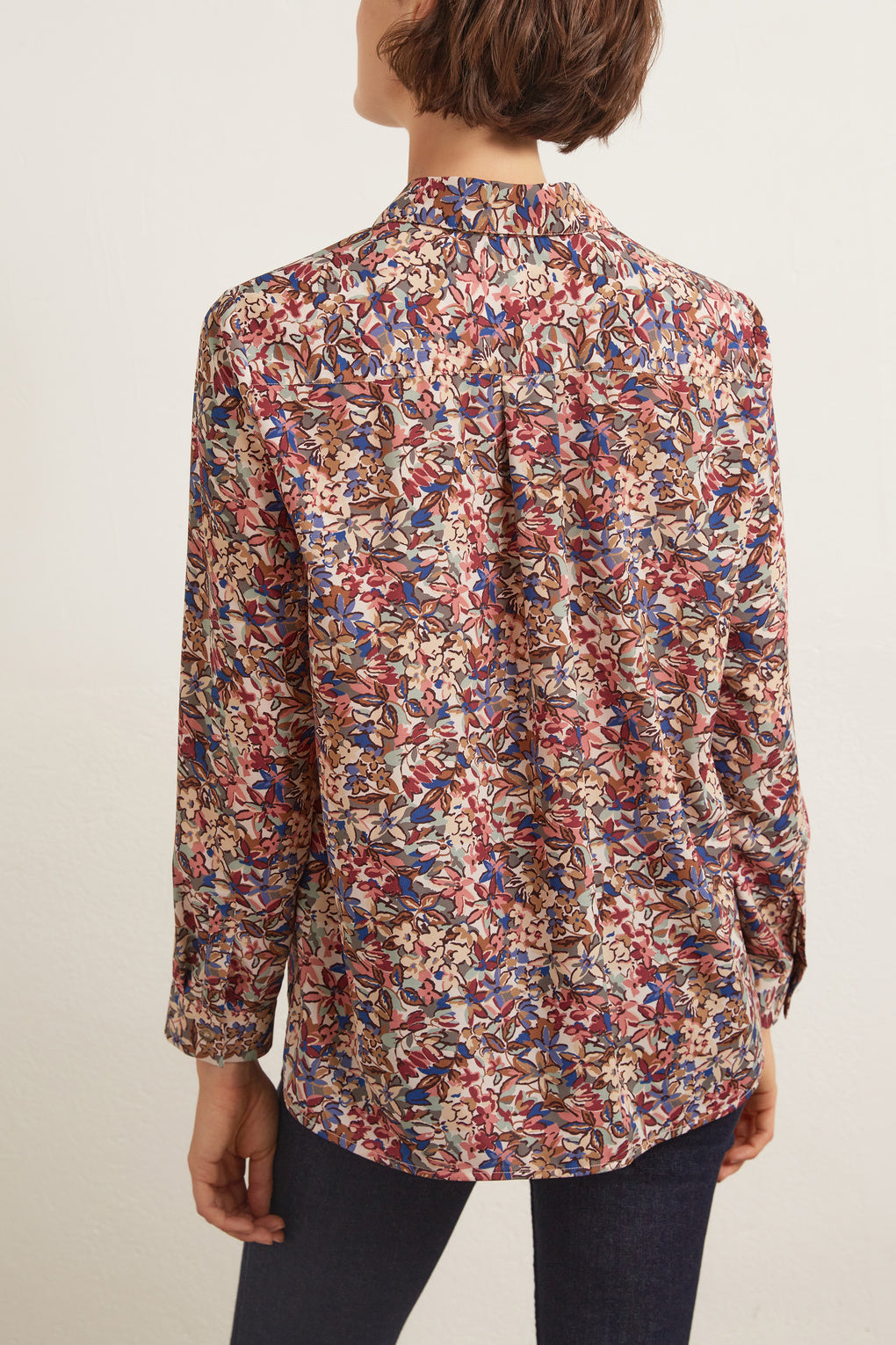 Amadea - Chemise fluide à imprimé floral Faume - seconde main