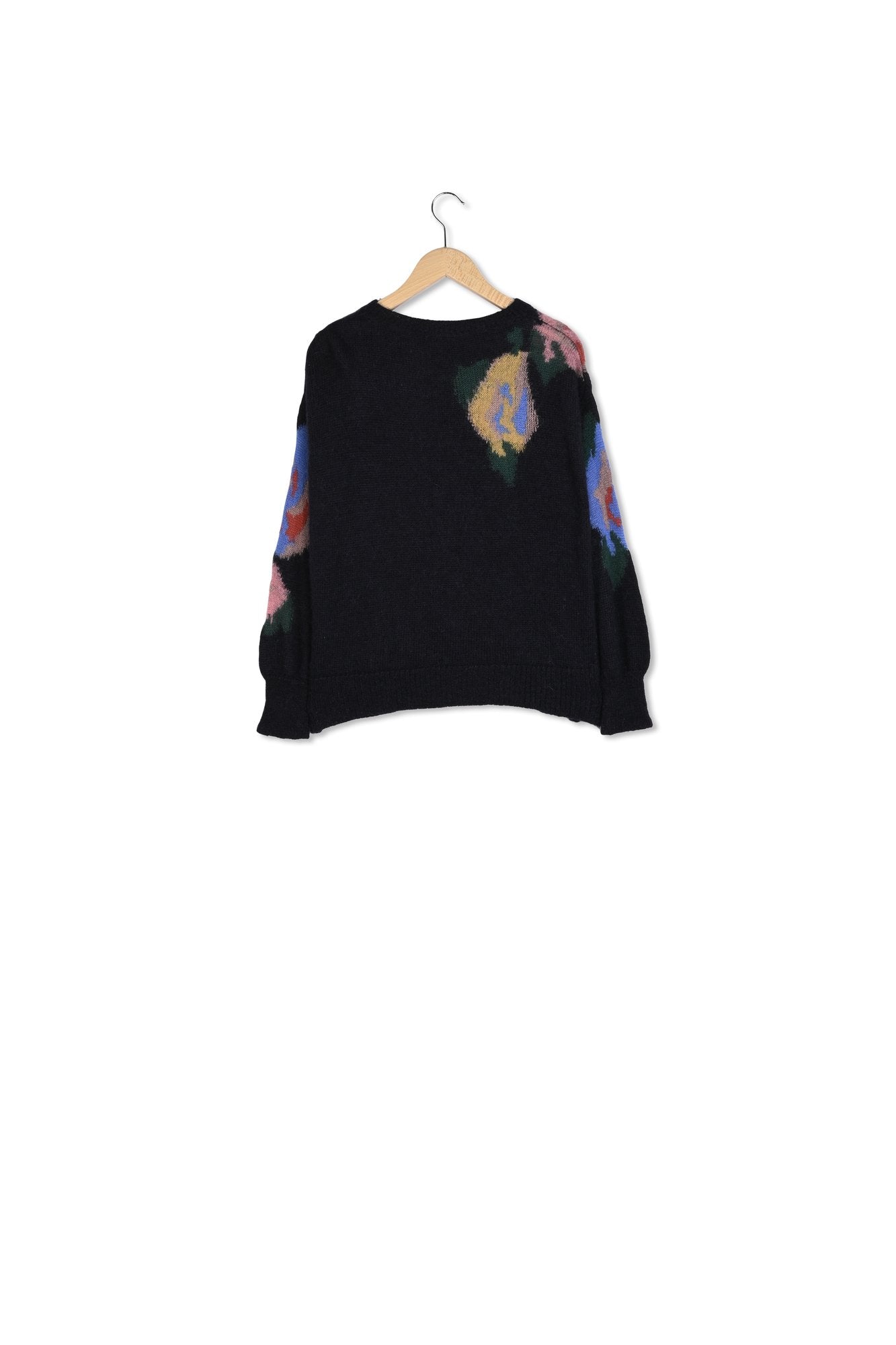 SALOME - Pull en mohair imprimé Faume - seconde main