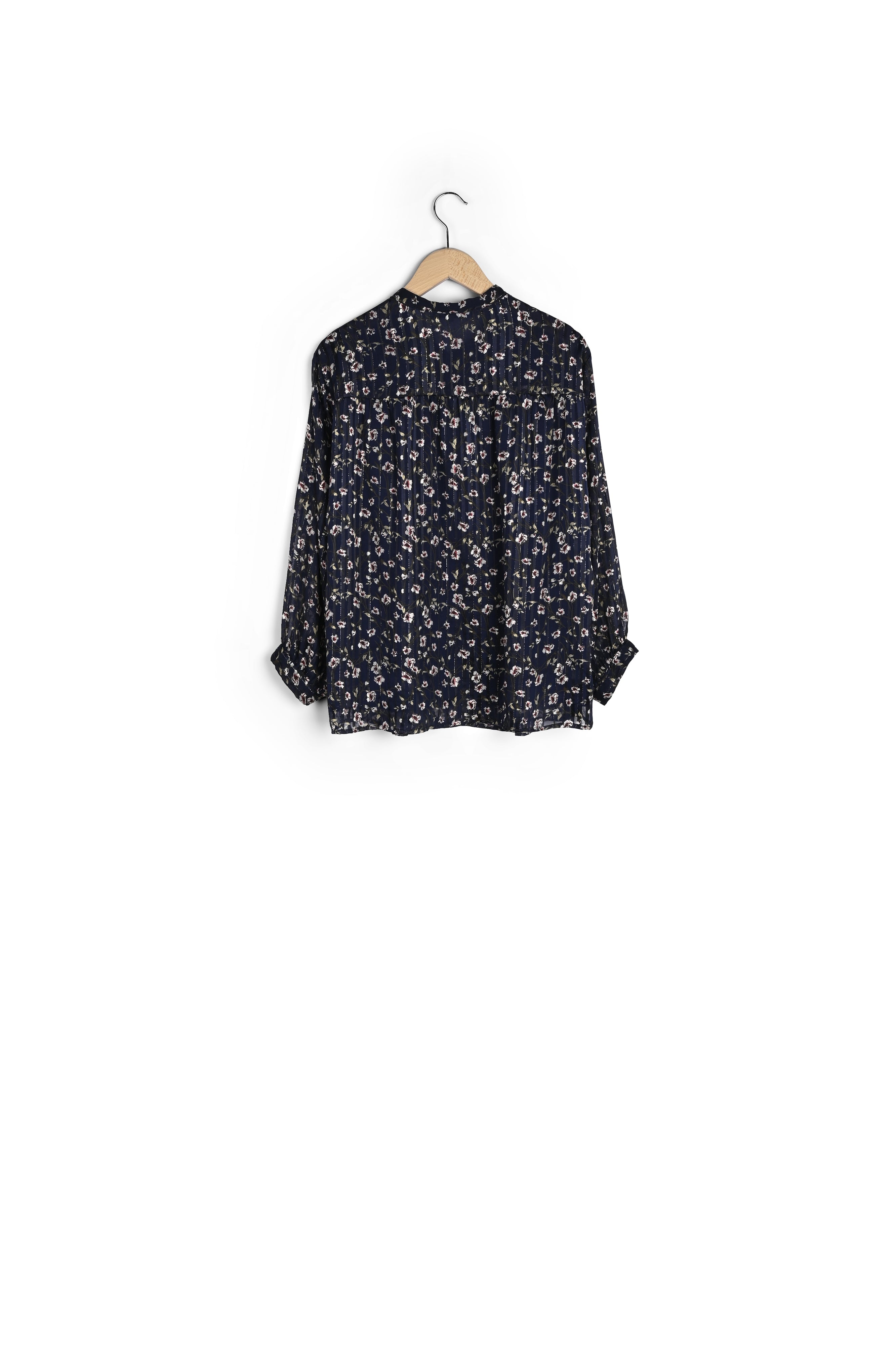 NILLA - Blouse façon mousseline avec Lurex Faume - seconde main