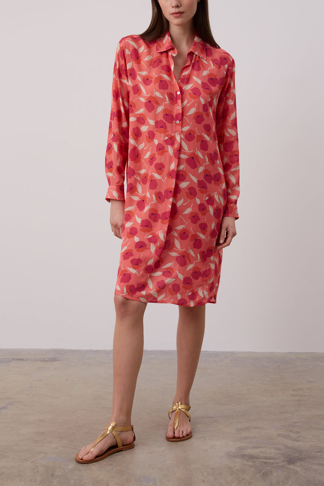 Robe chemise Pivoines - MILE Faume - seconde main