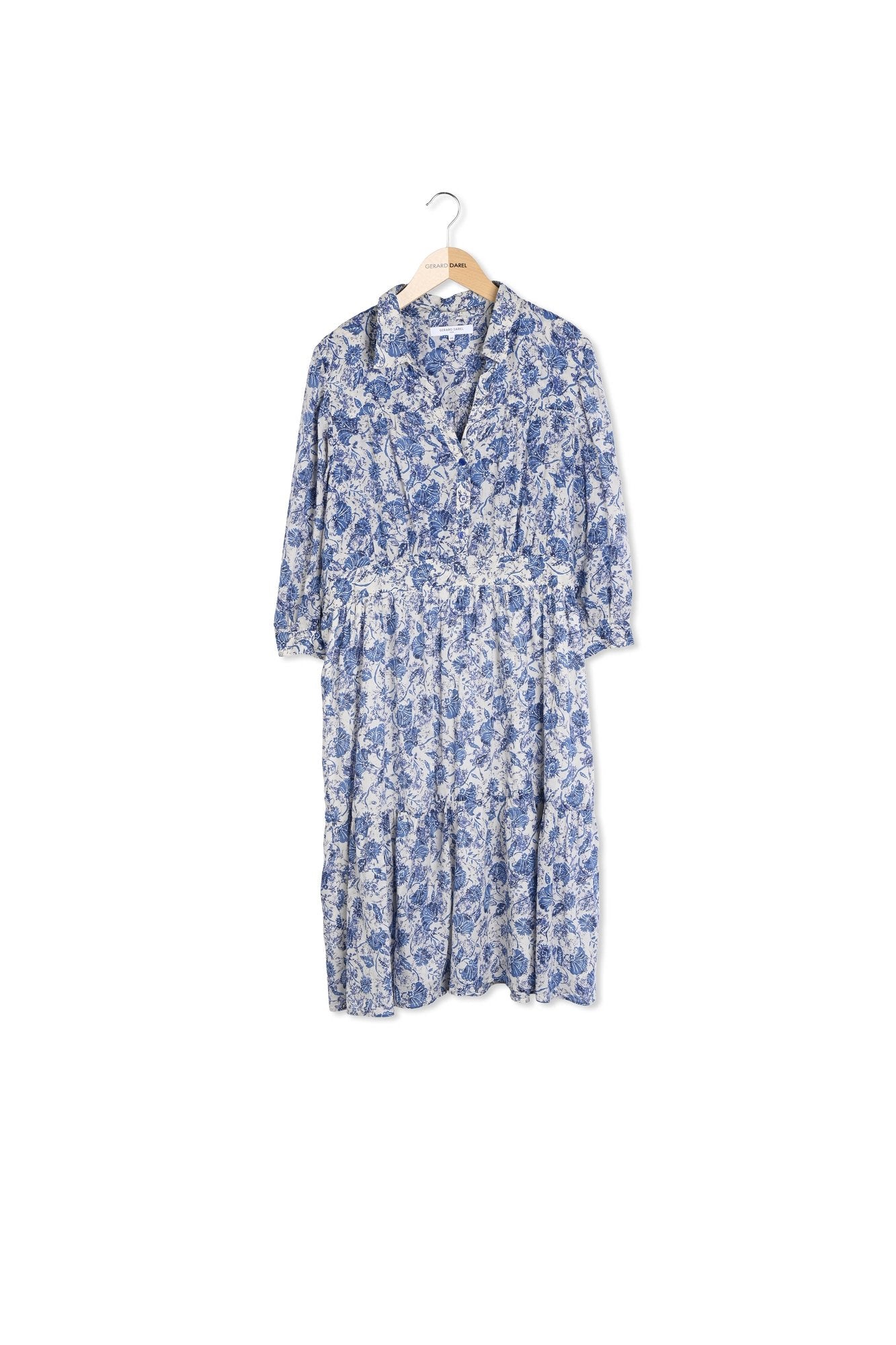 Robe midi en coton imprimé - JASMIN Faume - seconde main