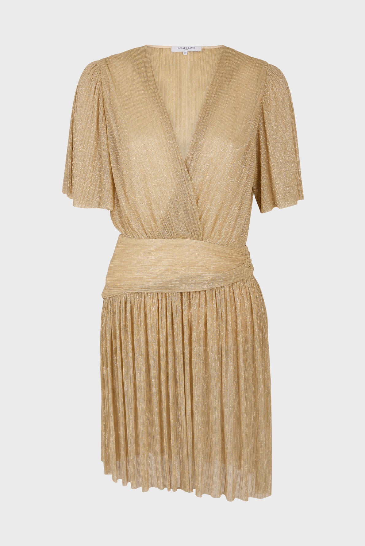 Robe courte en jersey lamé - JODY Faume - seconde main