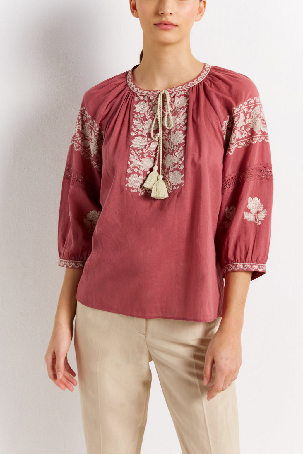 Blouse bohème - CANELLE Faume - seconde main