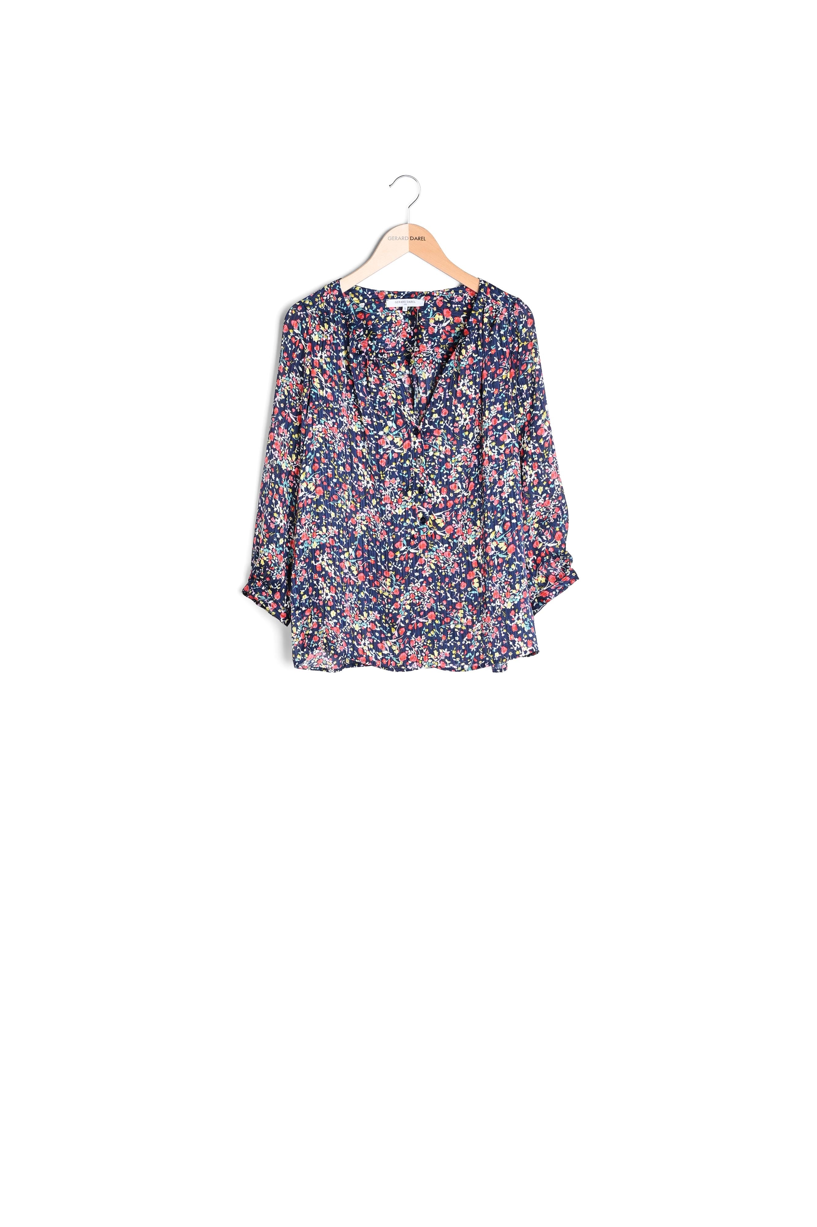 Blouse fleurie à col boutonné - CYRIAQUE Faume - seconde main