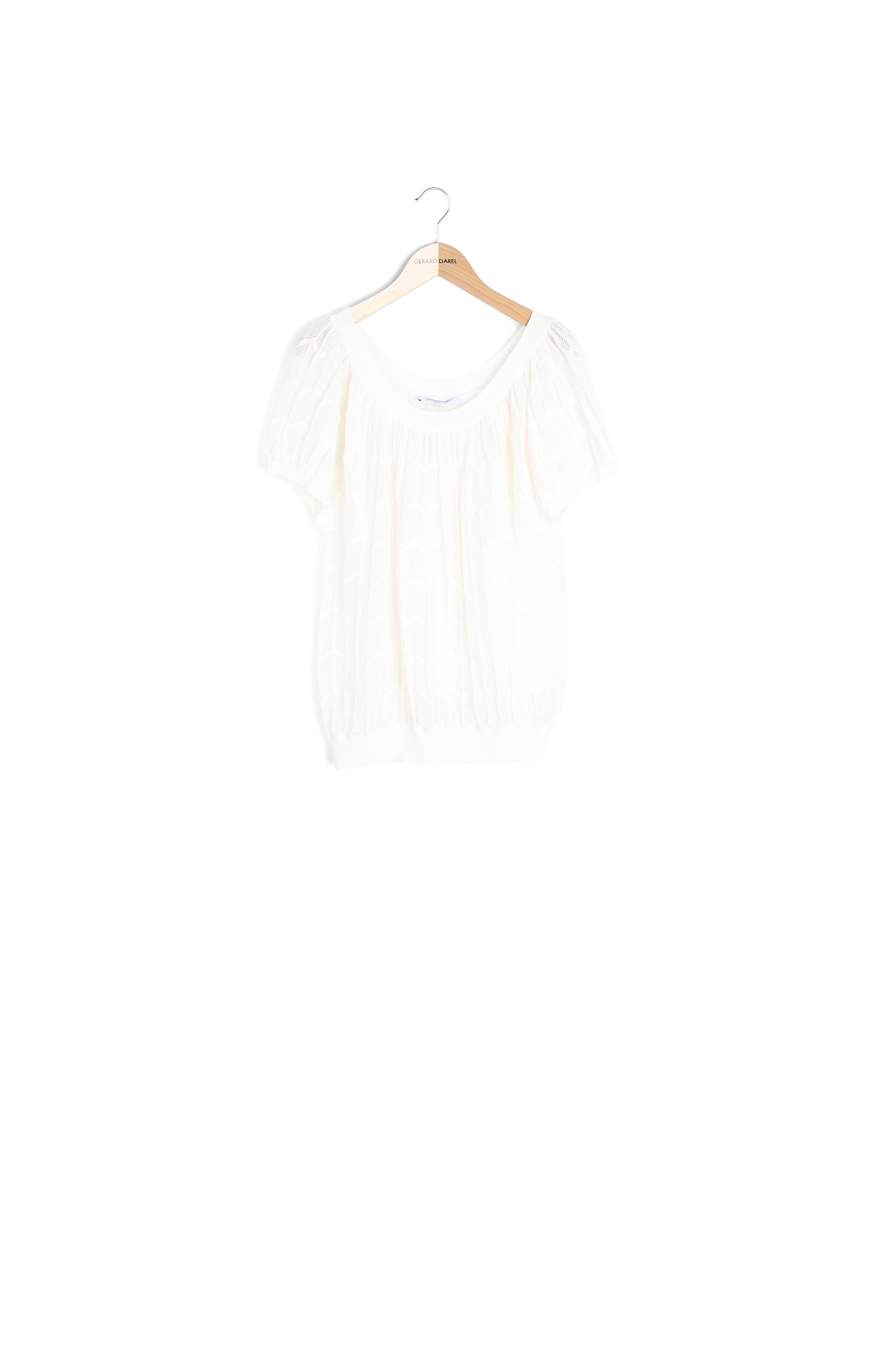 EGLANTINA - Pull à manches courtes en coton ajouré Faume - seconde main