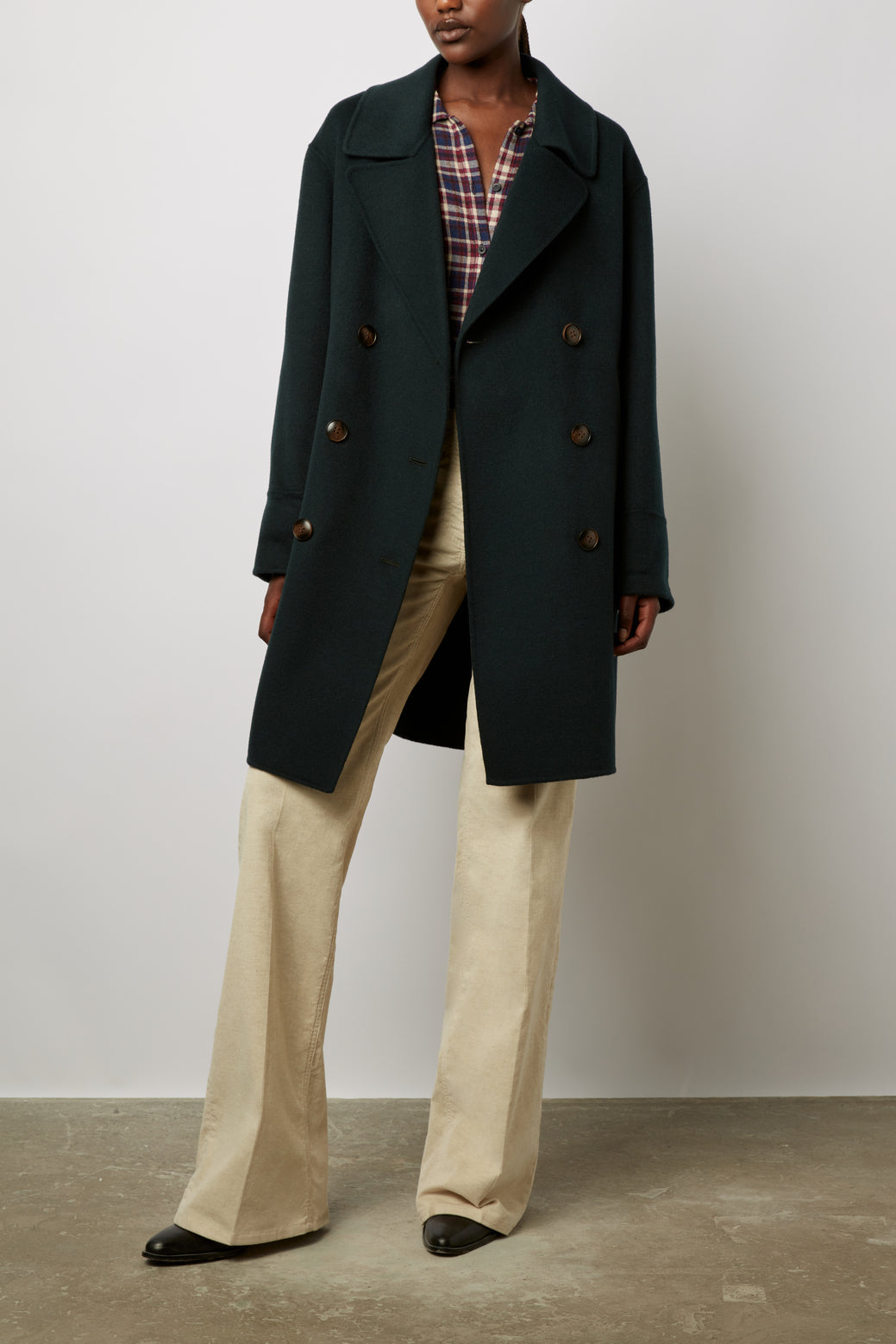 Caban long en laine - SATHEEN Faume - seconde main