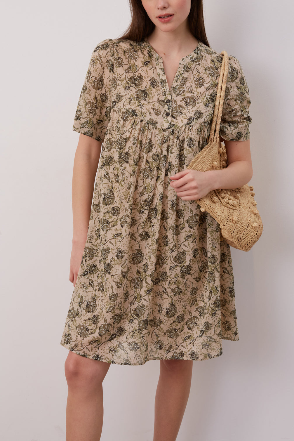 Robe courte en voile de coton - JUSTINIEN Faume - seconde main