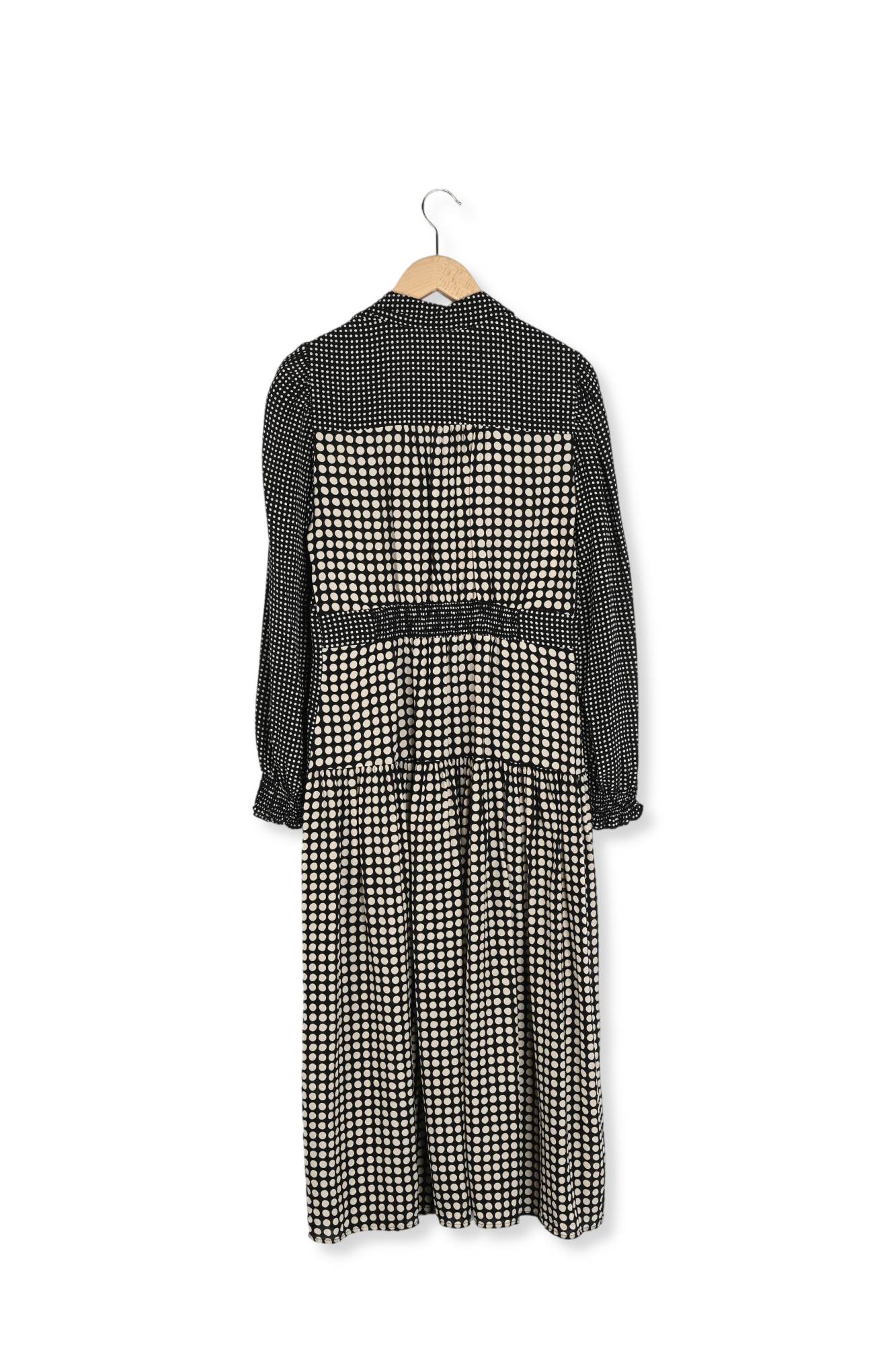 Robe longue chemise à pois - SUNITA Faume - seconde main