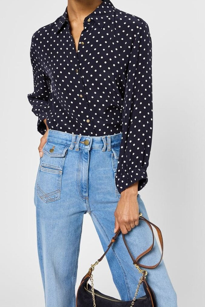 Chemise fluide à pois - USARI Faume - seconde main