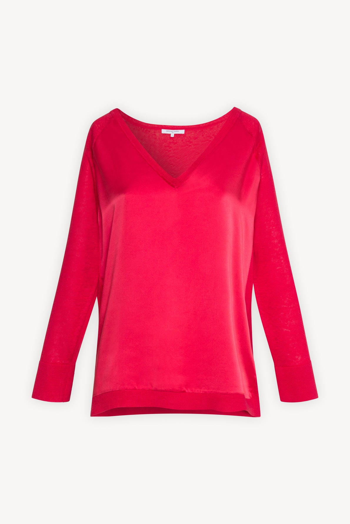 EVANNA - Pull V en lin et soie Faume - seconde main