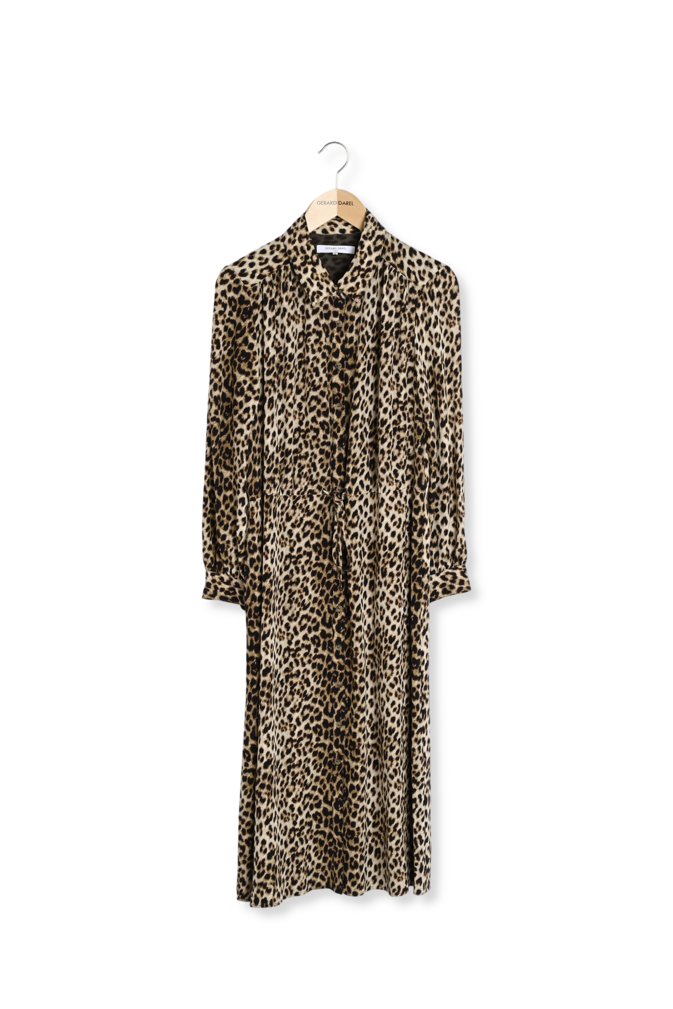 Tullia - Robe longue à imprimé animalier Faume - seconde main