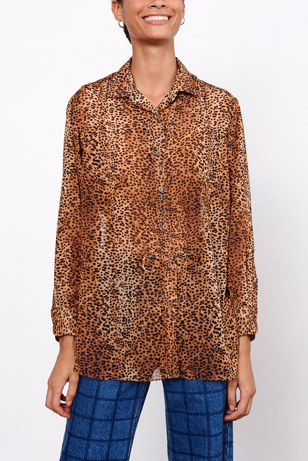 MEA - Chemisier fluide imprimé animalier Faume - seconde main