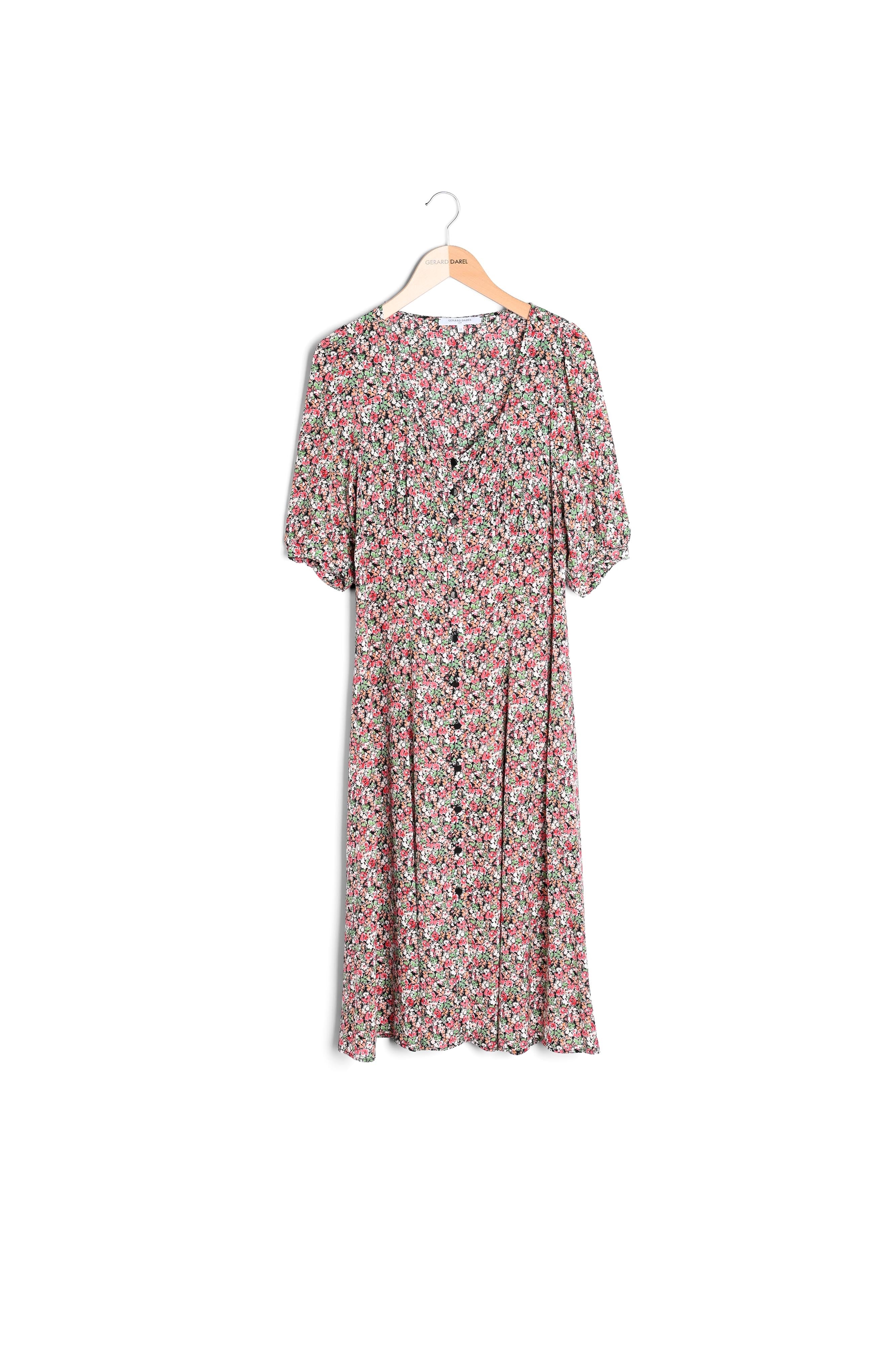 Robe boutonnée à motif - JAHLYA Faume - seconde main