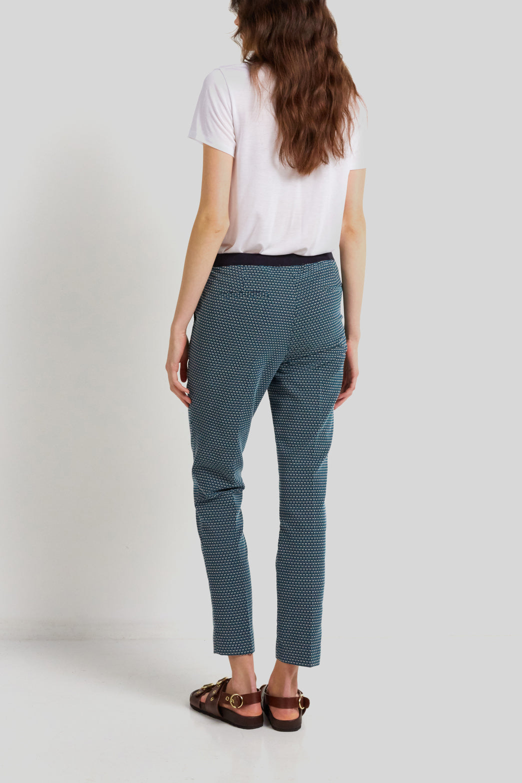 Pantalon à motif graphique - EMMILY Faume - seconde main