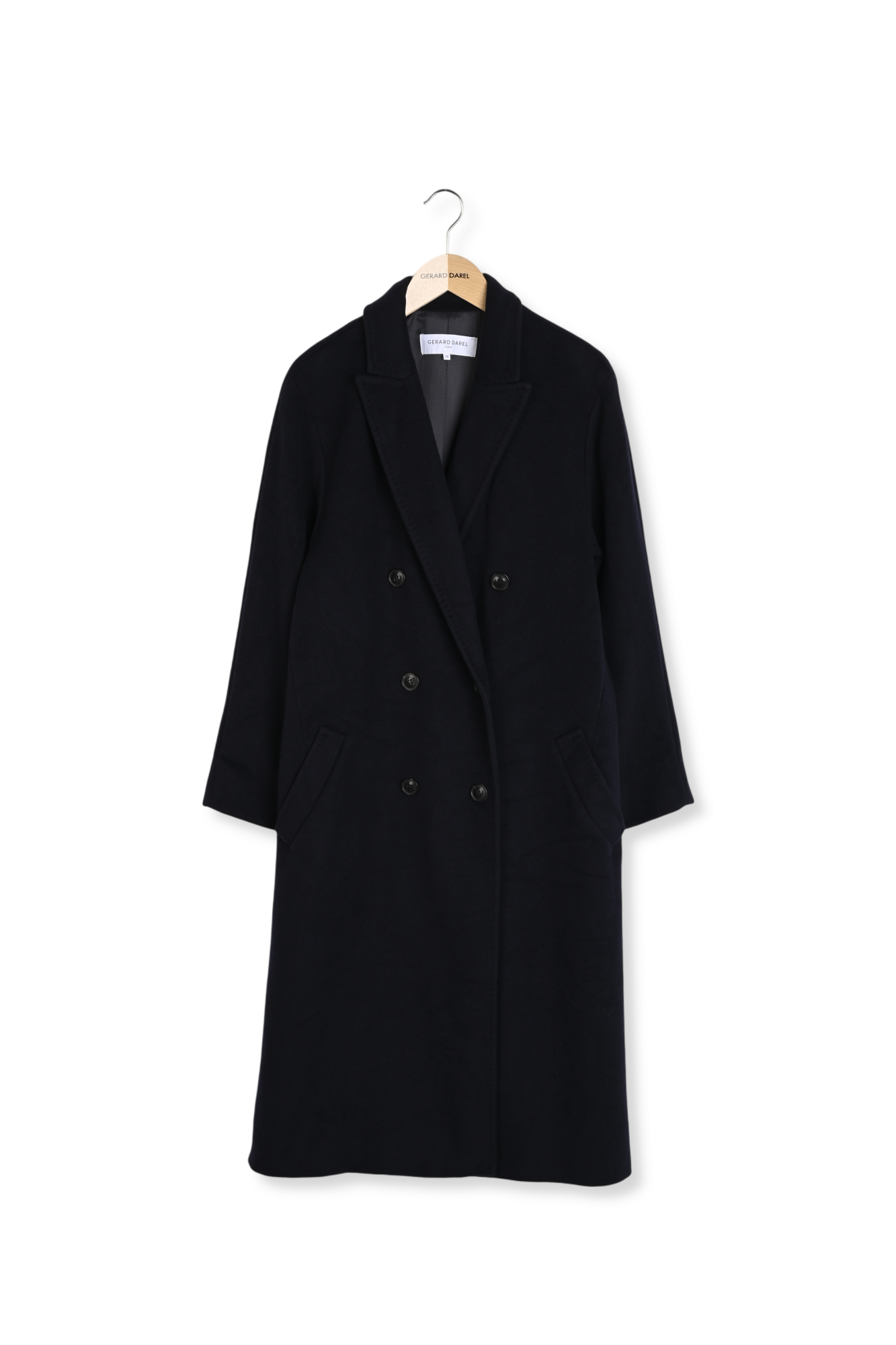 Manteau à double boutonnage en laine et cachemire - SUZY Faume - seconde main
