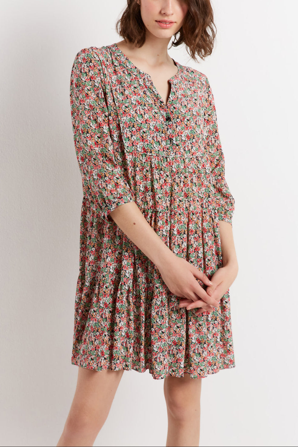 Robe fleurie à étages - JACOB Faume - seconde main