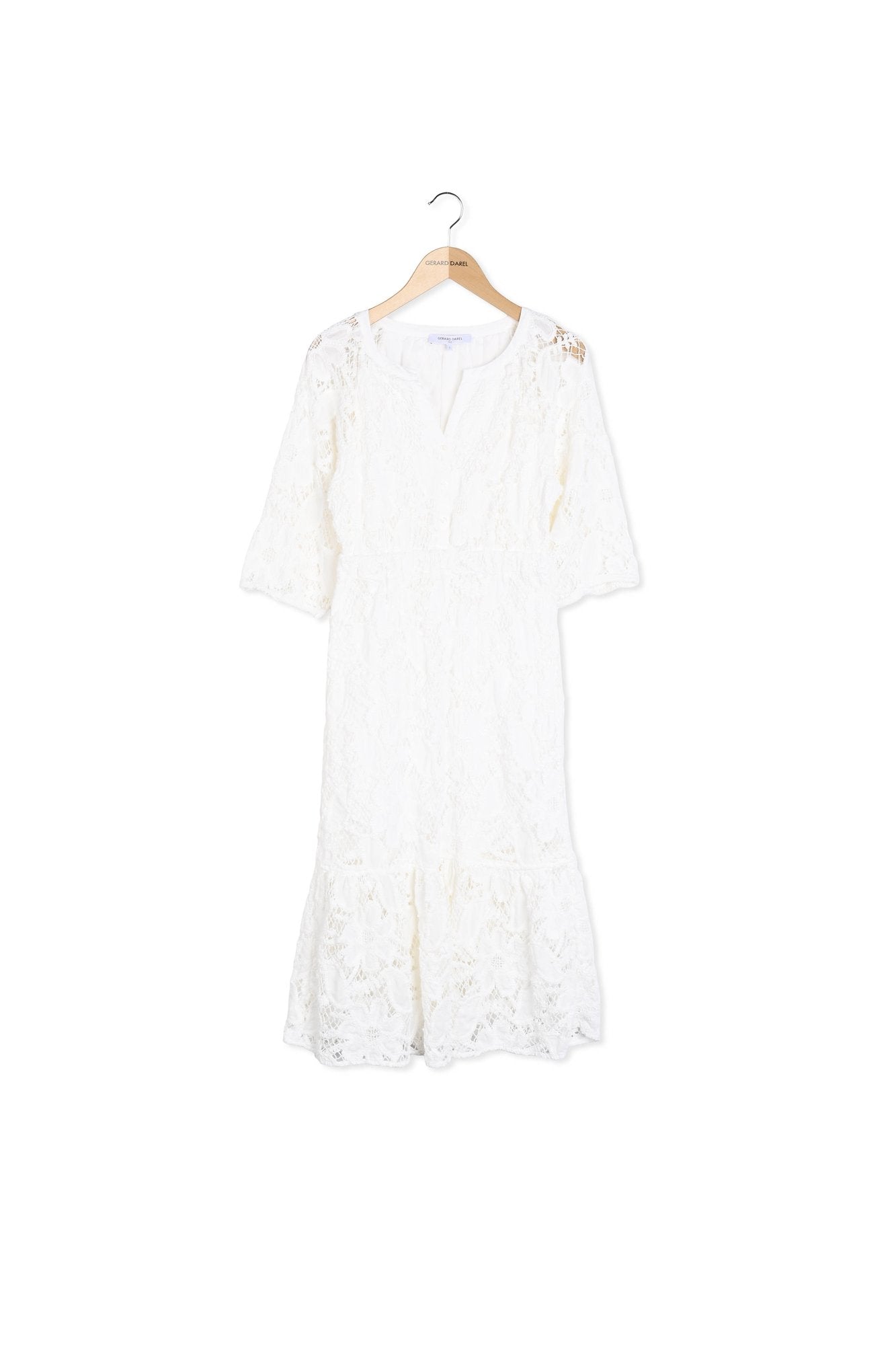 Robe midi en broderies - ELEONIE Faume - seconde main