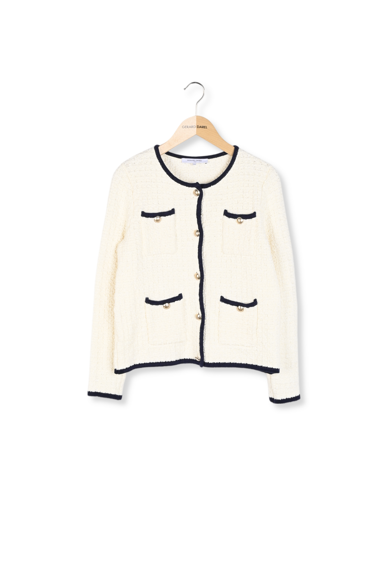 Cardigan en coton et boutons gravés - JOVIE Faume - seconde main