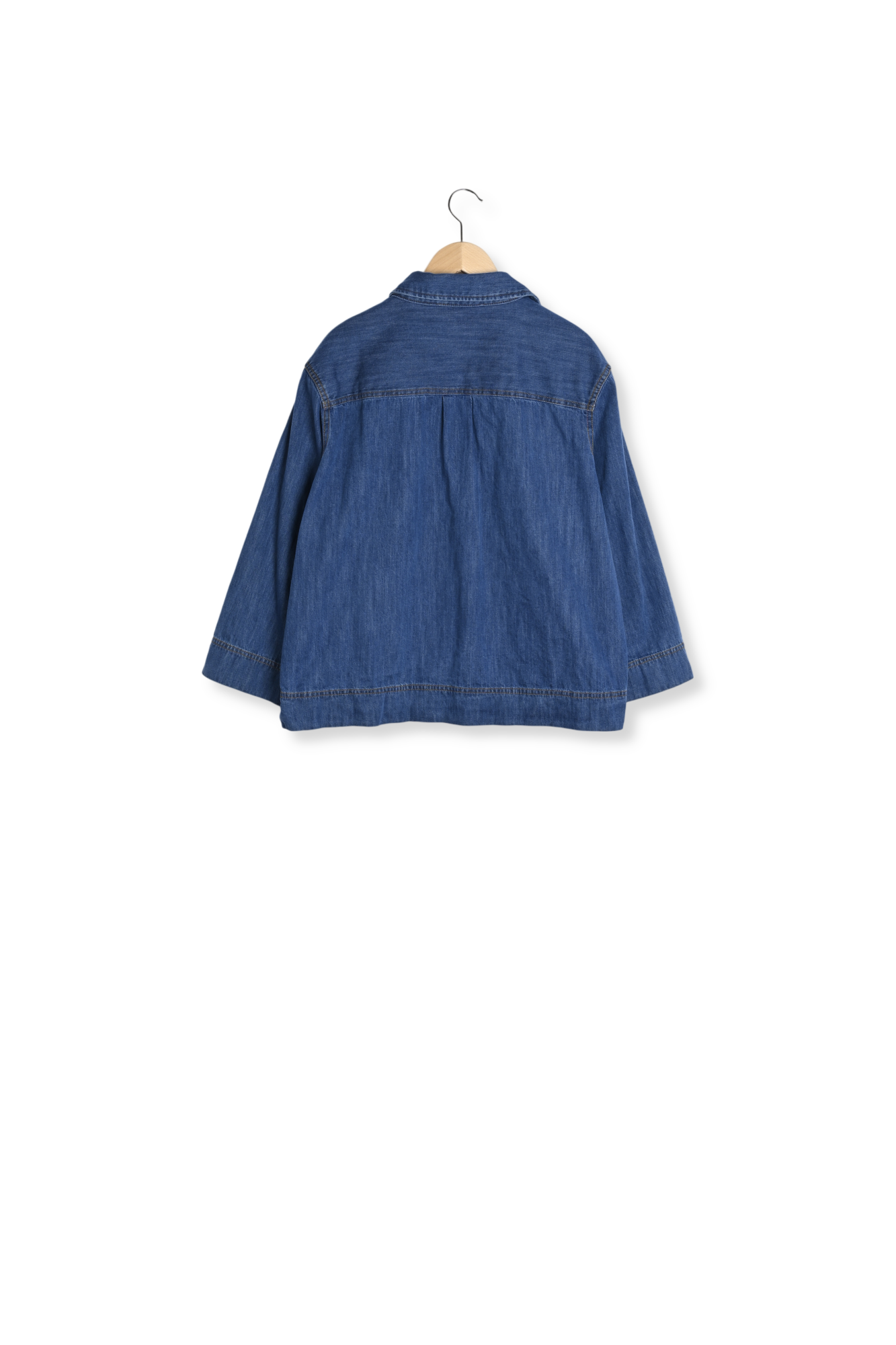 Chemise en denim à boutons dorés - UNIA Faume - seconde main