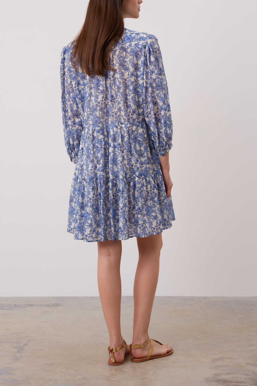 Robe courte en coton à fleurs - JAUFREY Faume - seconde main