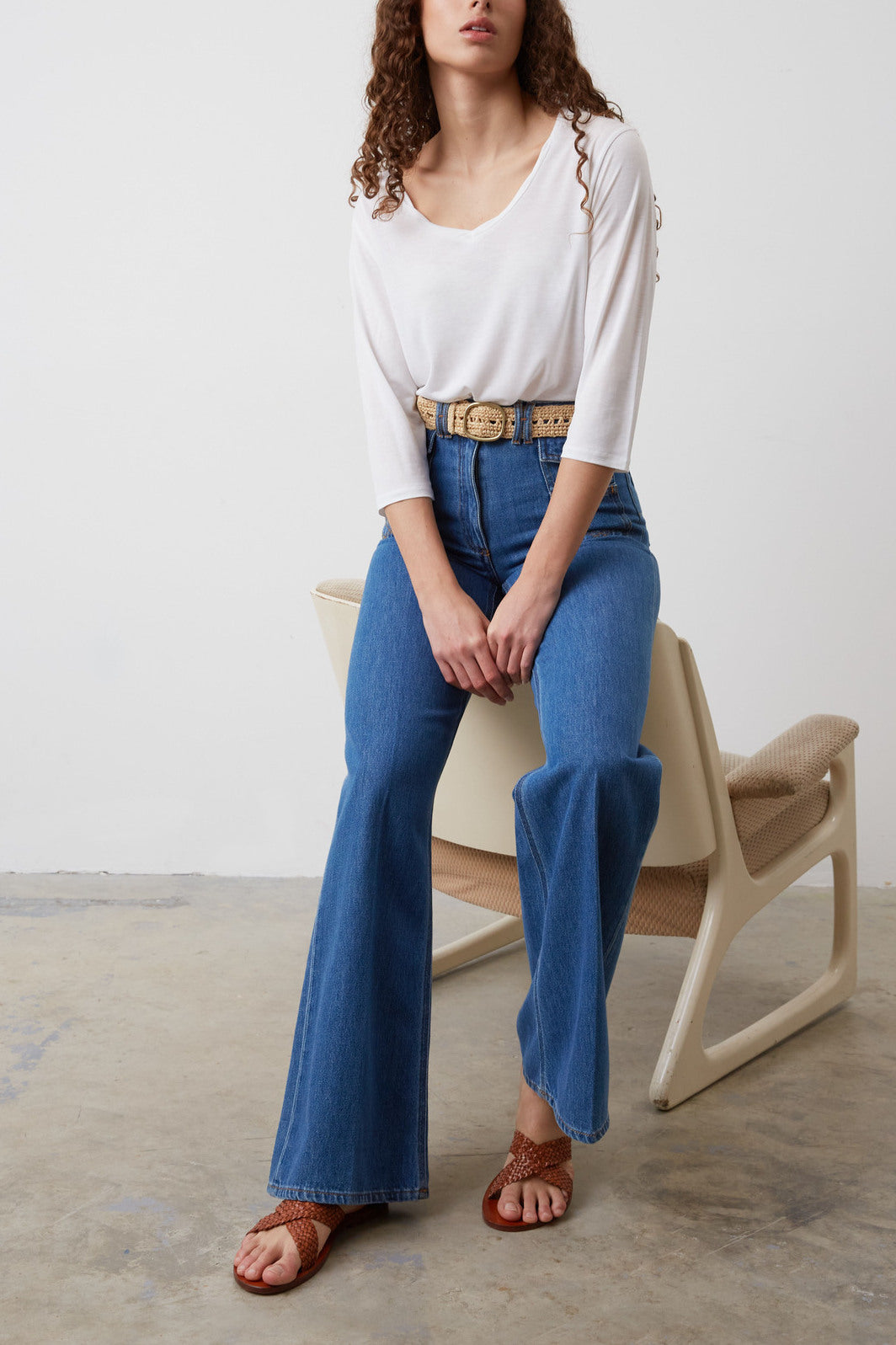 Jean flare taille haute - ANNA Faume - seconde main