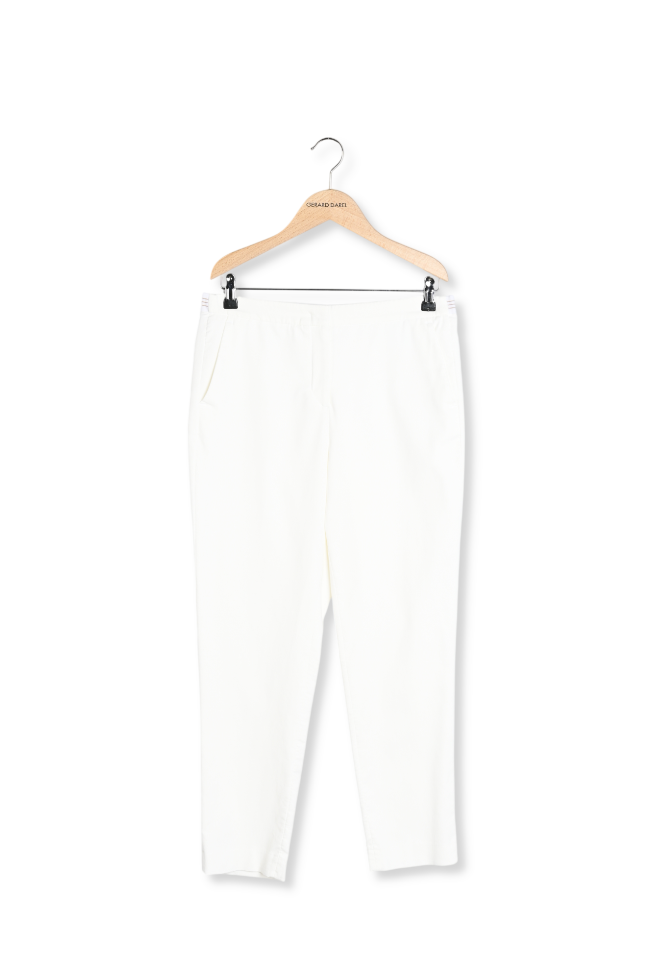 Pantalon droit en coton et dos élastiqué - ELGA Faume - seconde main