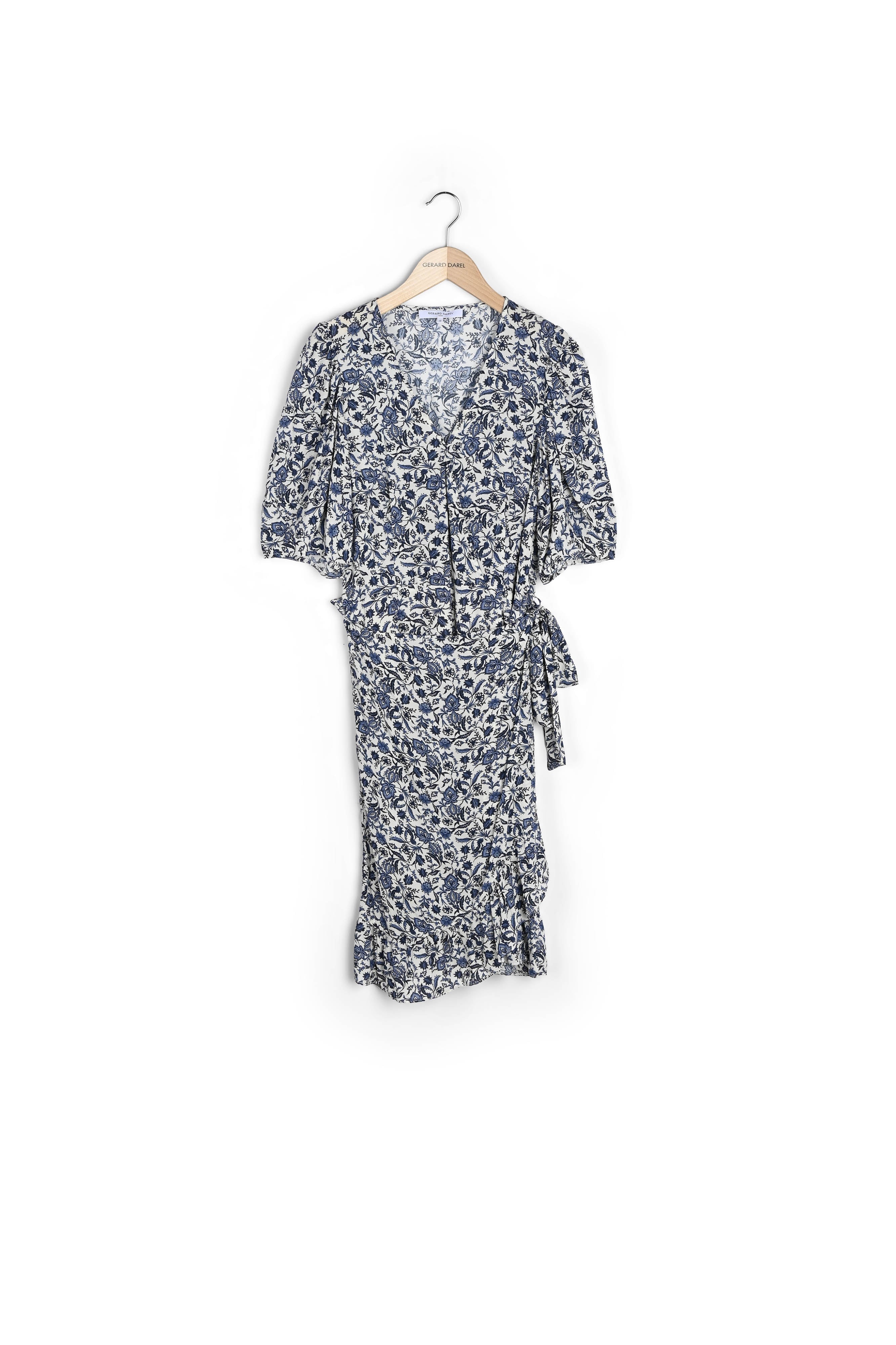 Robe courte portefeuille imprimé cachemire - JESABELLE Faume - seconde main