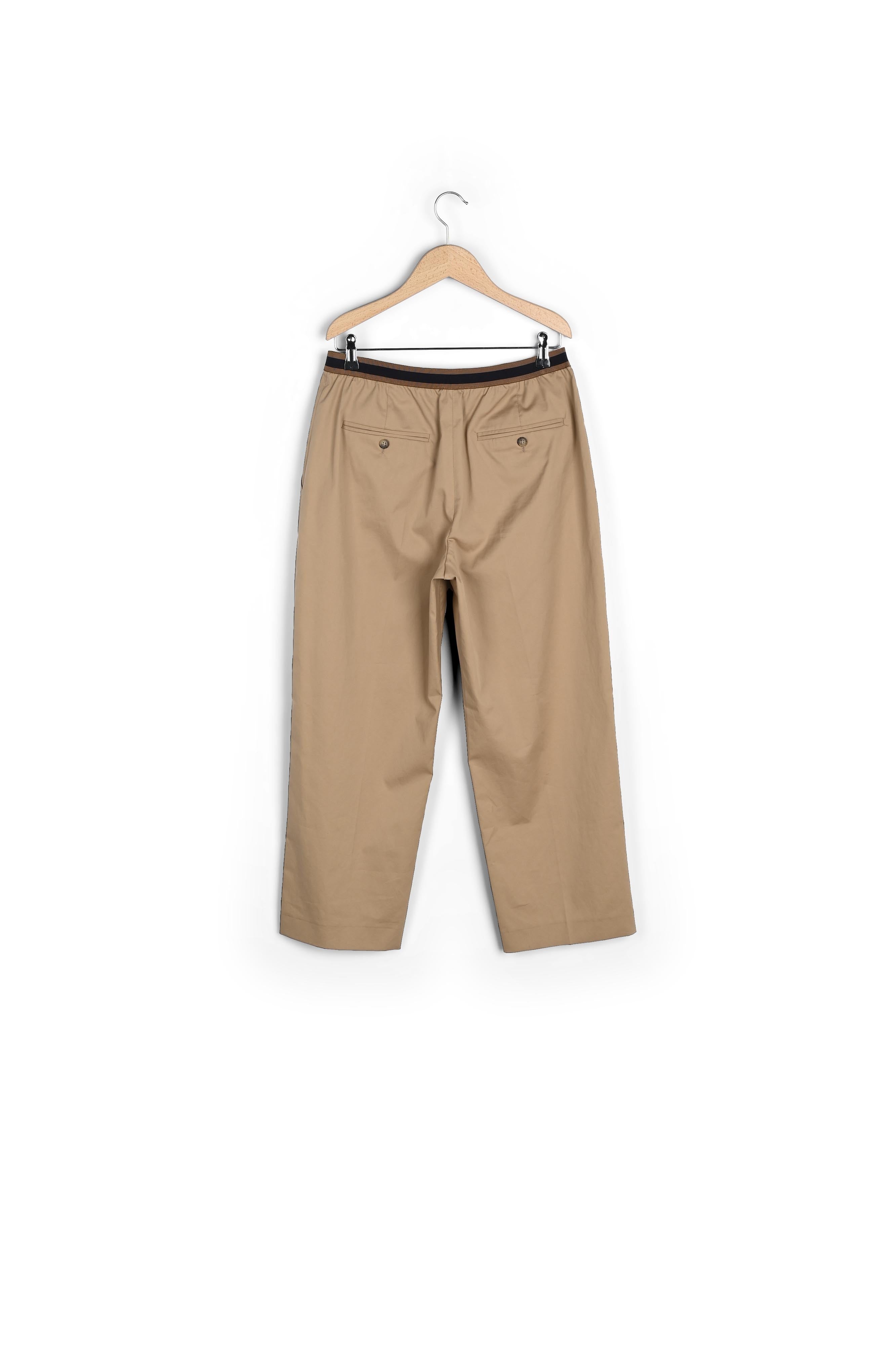 MARIANA - Pantalon 7/8 large en coton stretch Faume - seconde main