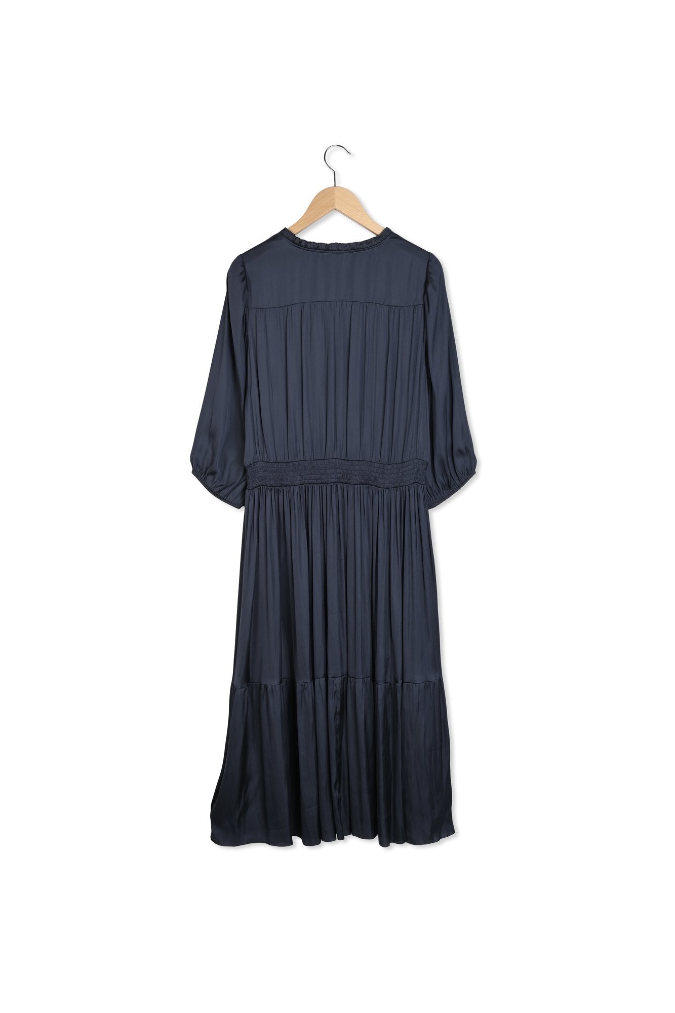 Robe midi en satin à volants - ENDY Faume - seconde main