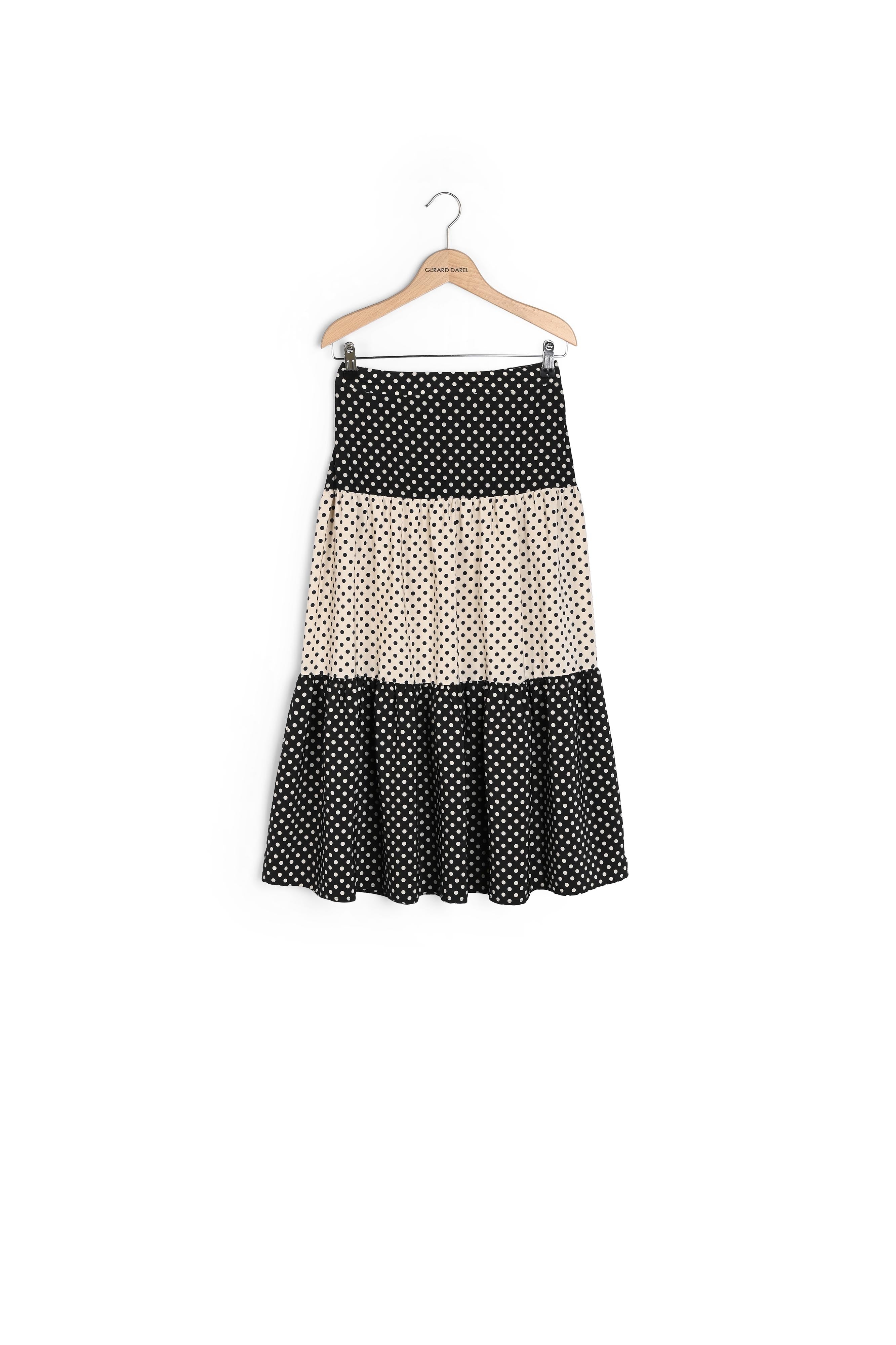 LORNA - Jupon à pois longueur midi Faume - seconde main
