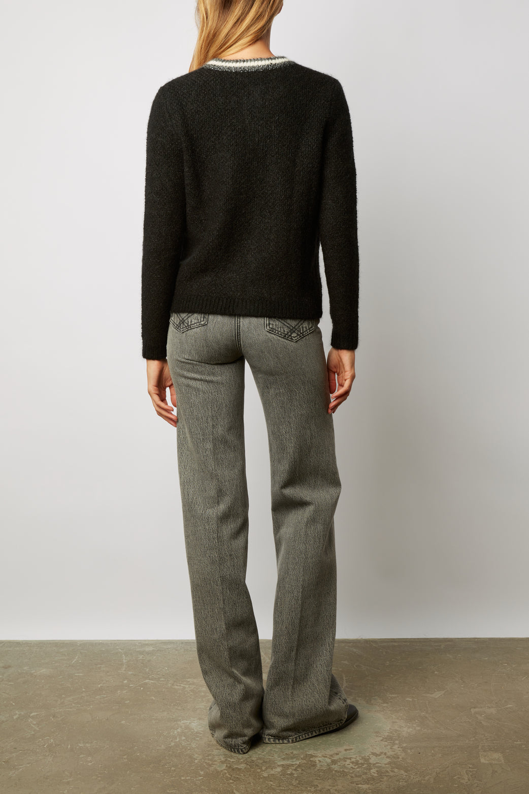 Gilet épais en laine et mohair mélangés - LESSANDRA Faume - seconde main