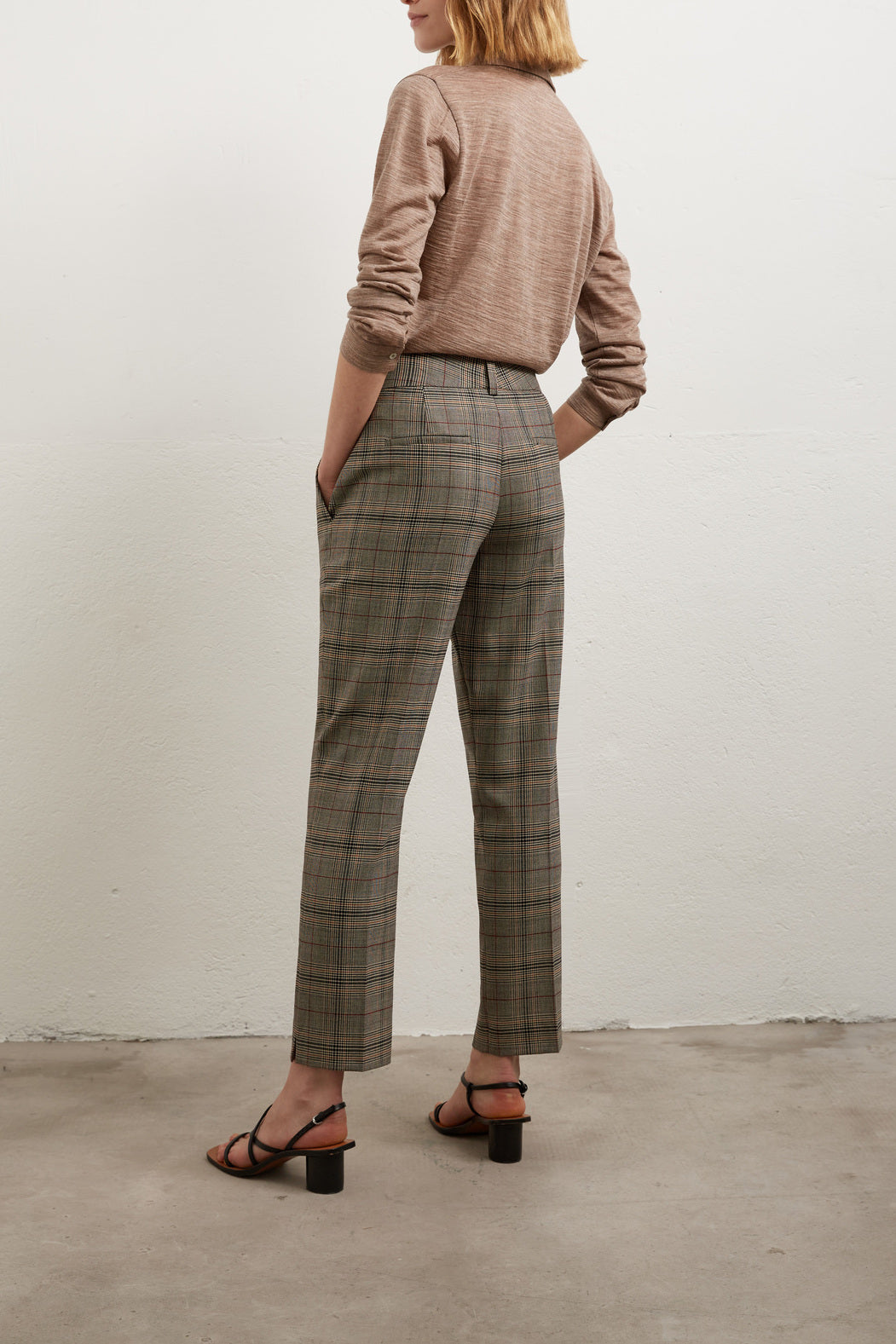 LILLIA - Pantalon 7/8 prince de galles Faume - seconde main