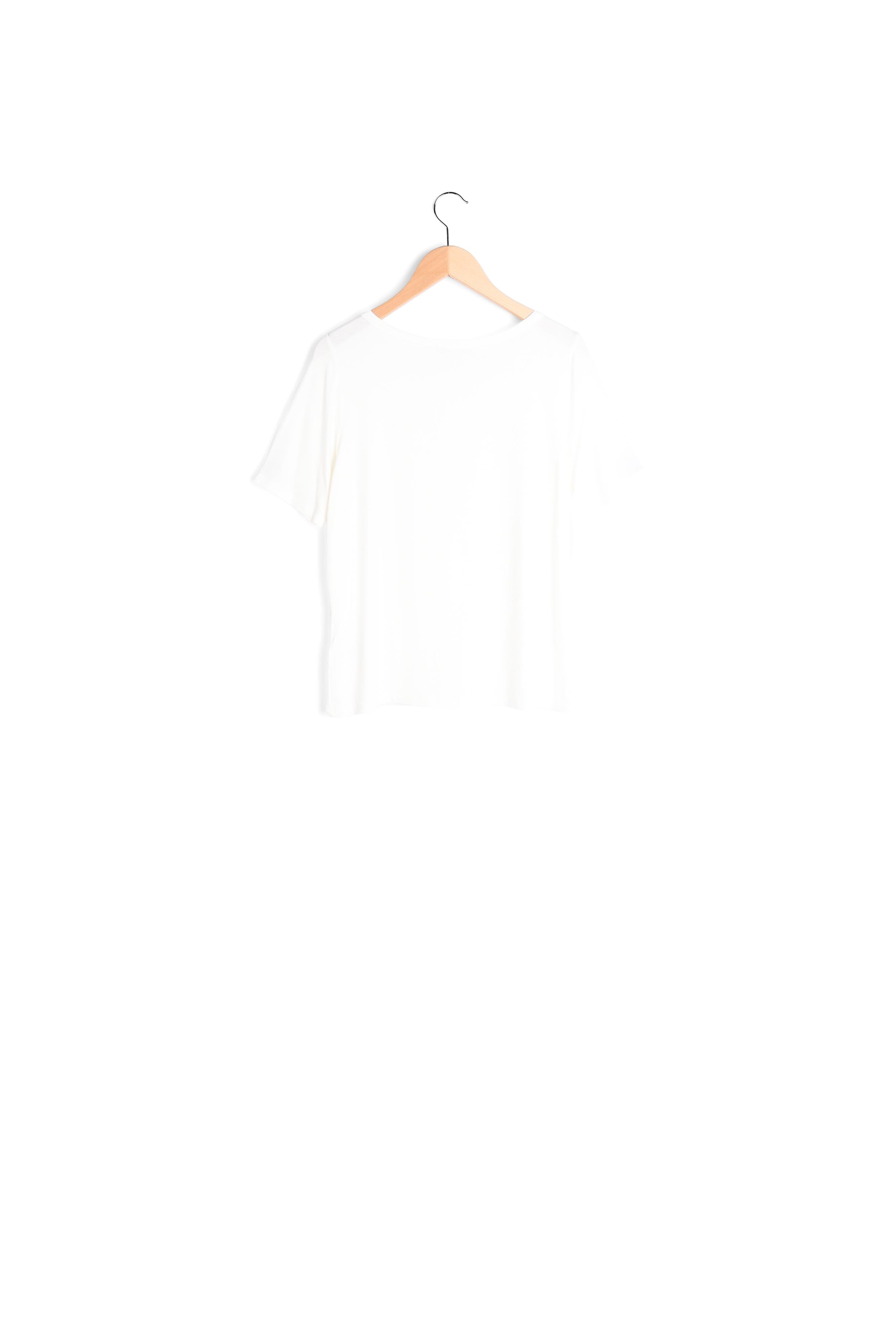 T-shirt uni à col rond fantaisie - ABEL Faume - seconde main