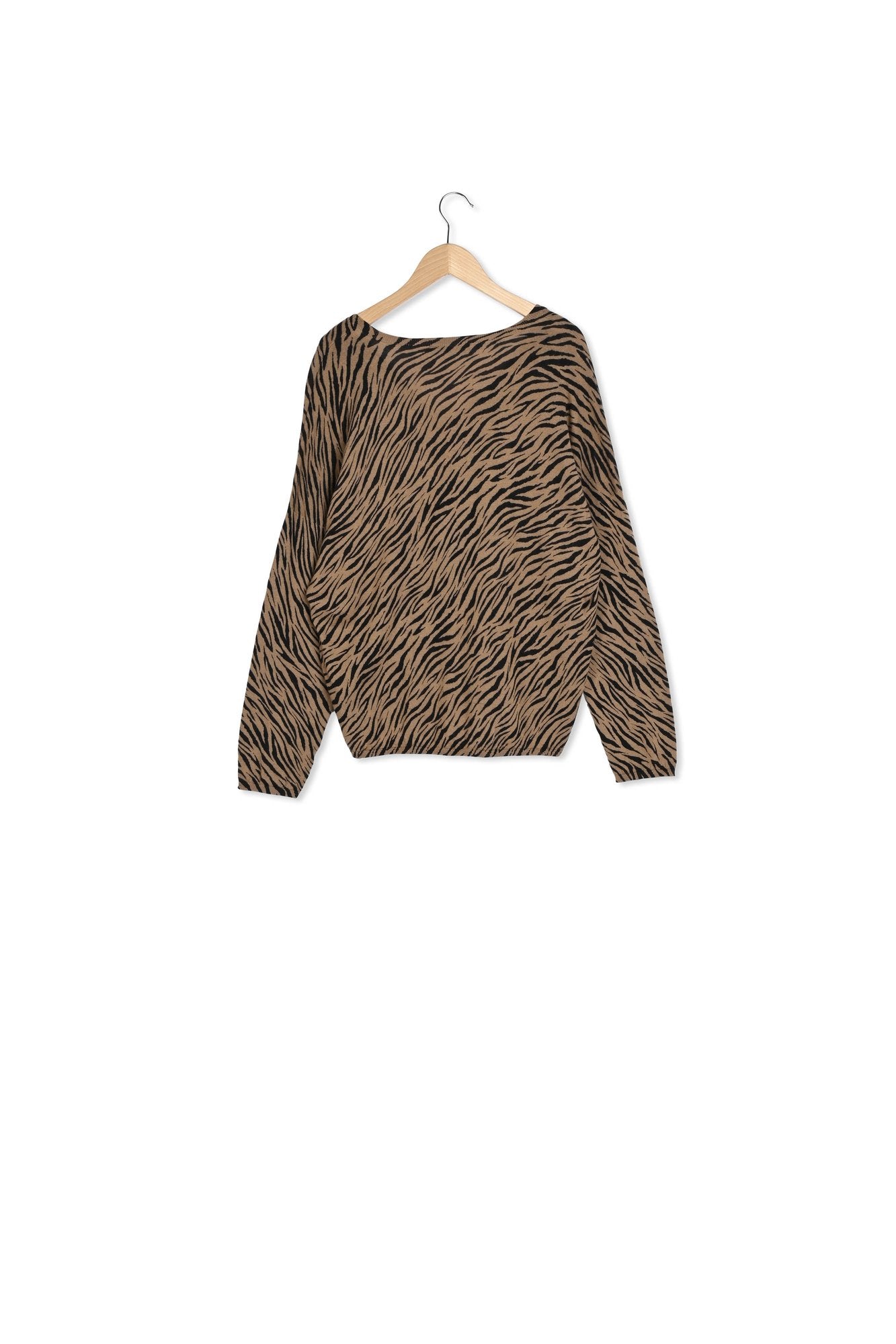 Pull en laine à imprimé animalier Faume - seconde main