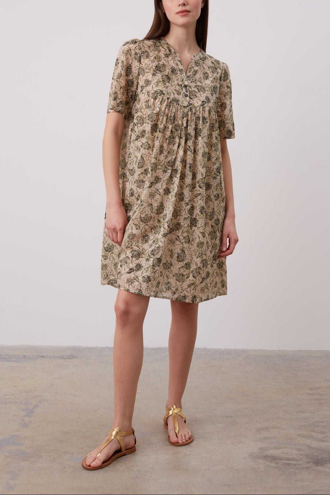 Robe courte en voile de coton - JUSTINIEN Faume - seconde main