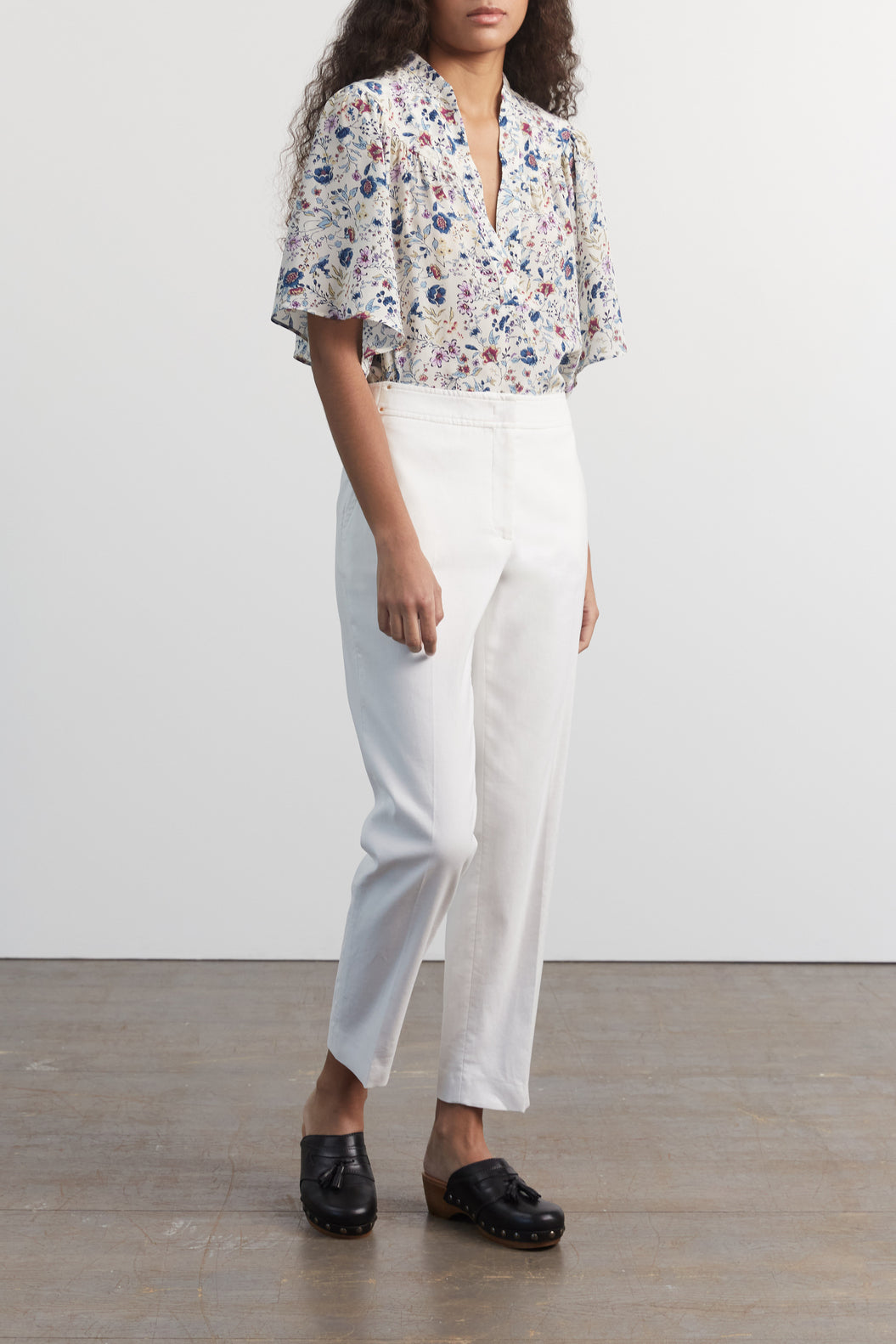 Pantalon droit en coton - ETIENNE Faume - seconde main