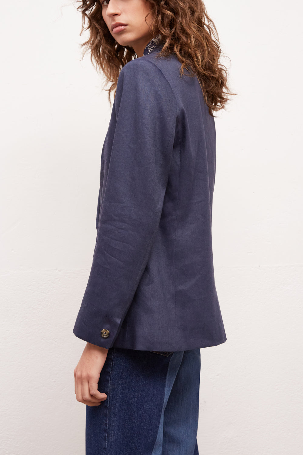 ANTONELLA - Veste de tailleur en lin Faume - seconde main