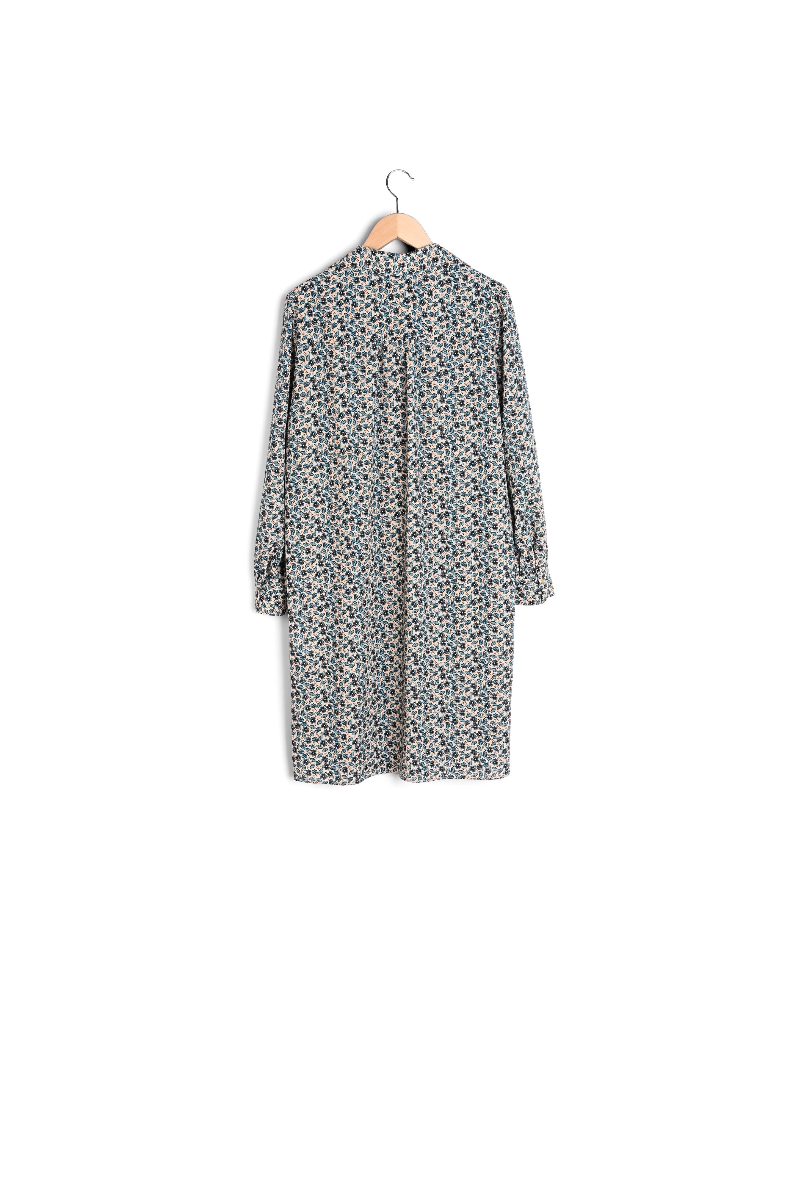 Robe en crêpe imprimé pâquerettes - JIA Faume - seconde main