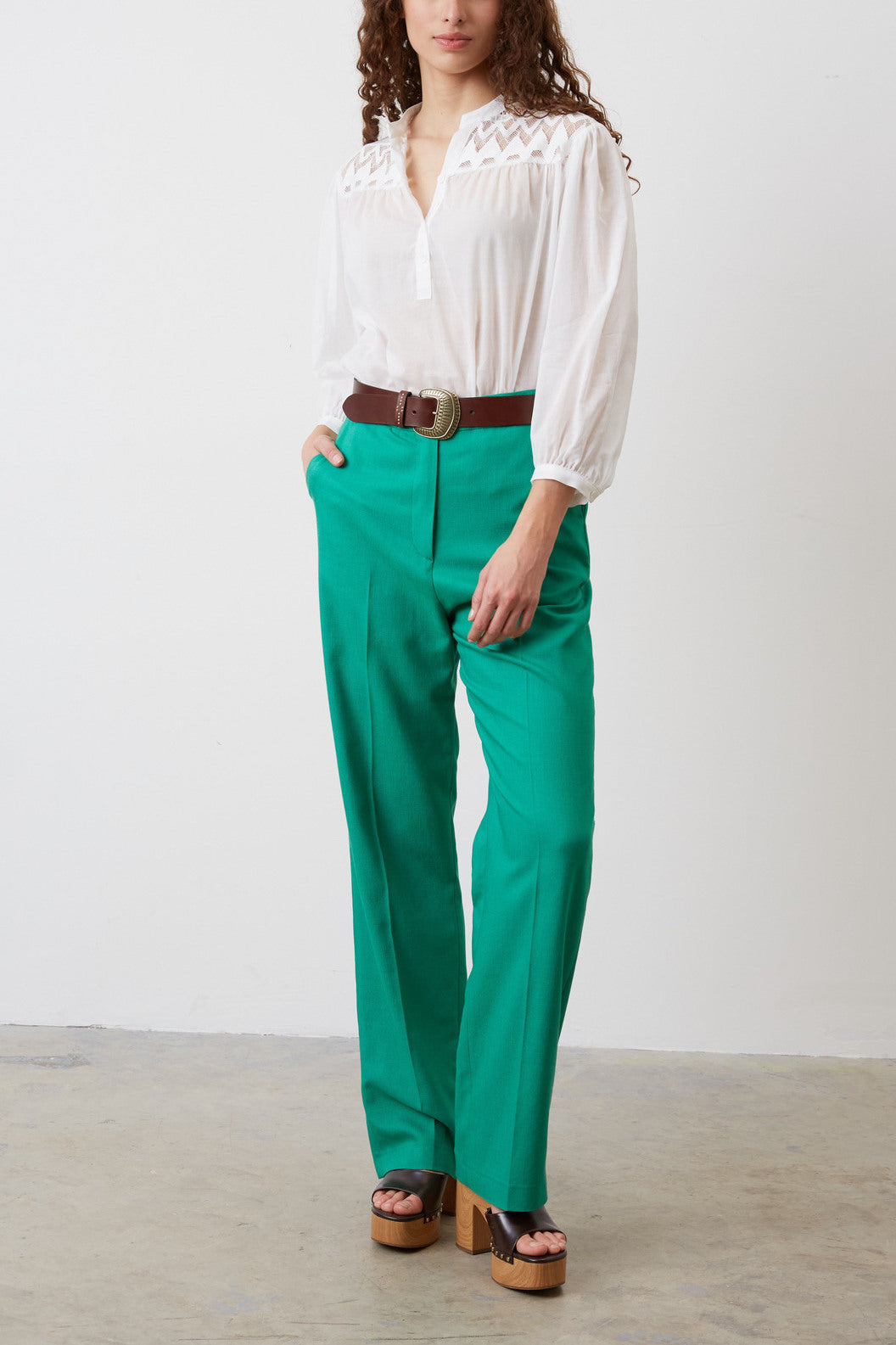Pantalon de tailleur - ELHORA Faume - seconde main